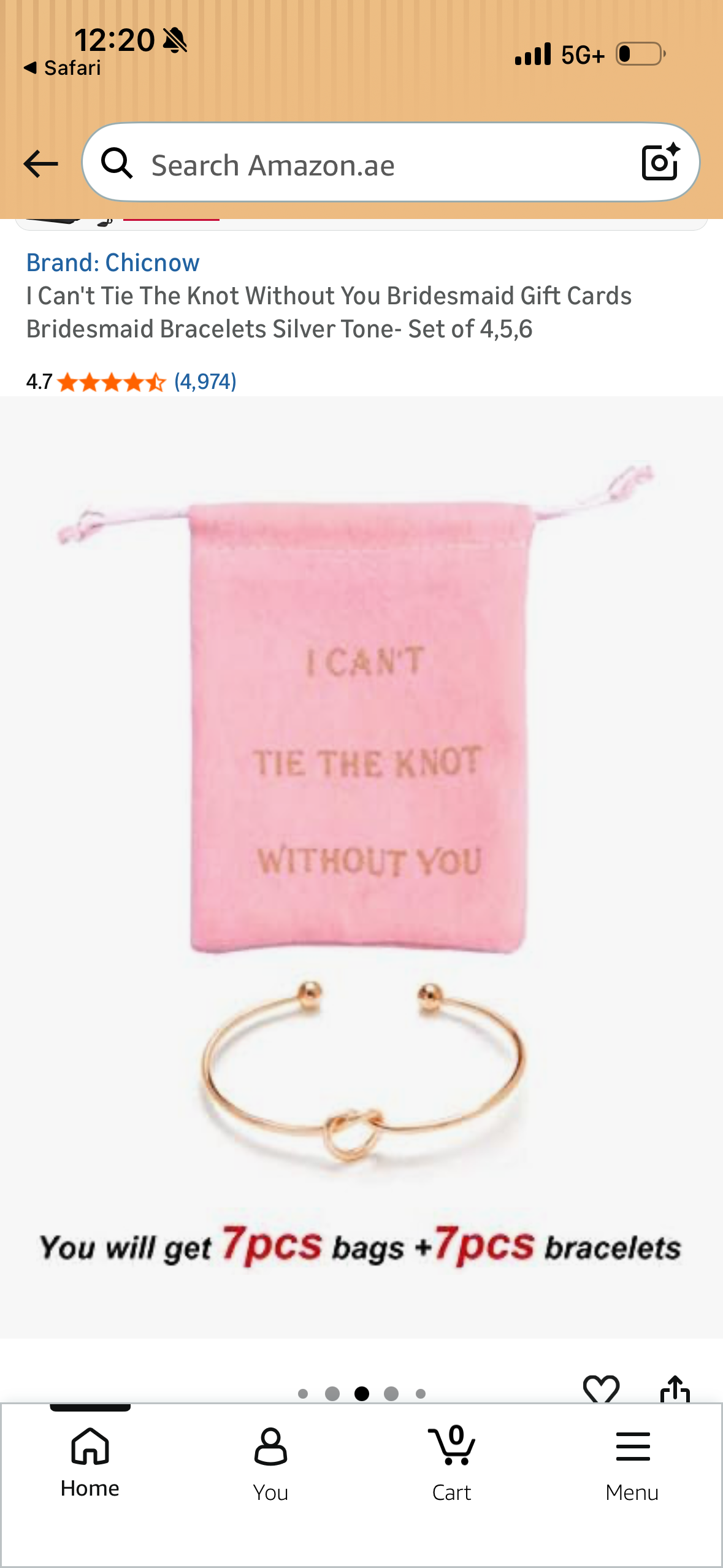 CHICNOW Personalized Rose Gold Bracelet for Wedding Party Maid of Honor Bangle (Rose Gold Set of 7)