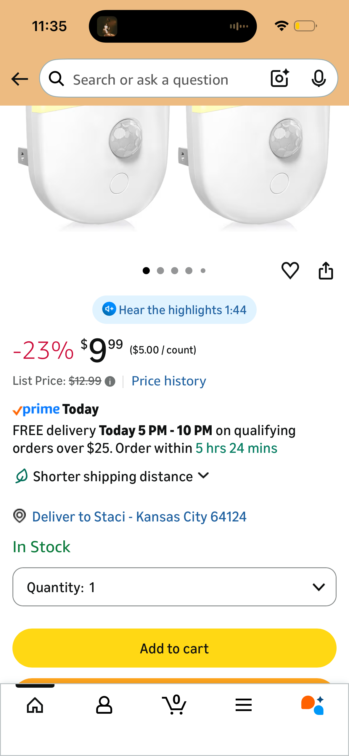 Night Lights Plug into Wall, LED Dimmable Night Light with Auto Dusk to Dawn Sensor, Soft Warm White 3000K Automatic Night Light for Kid, Hallway,Bedroom, Kids Room, Kitchen, Stairway [2 Pack] NJ