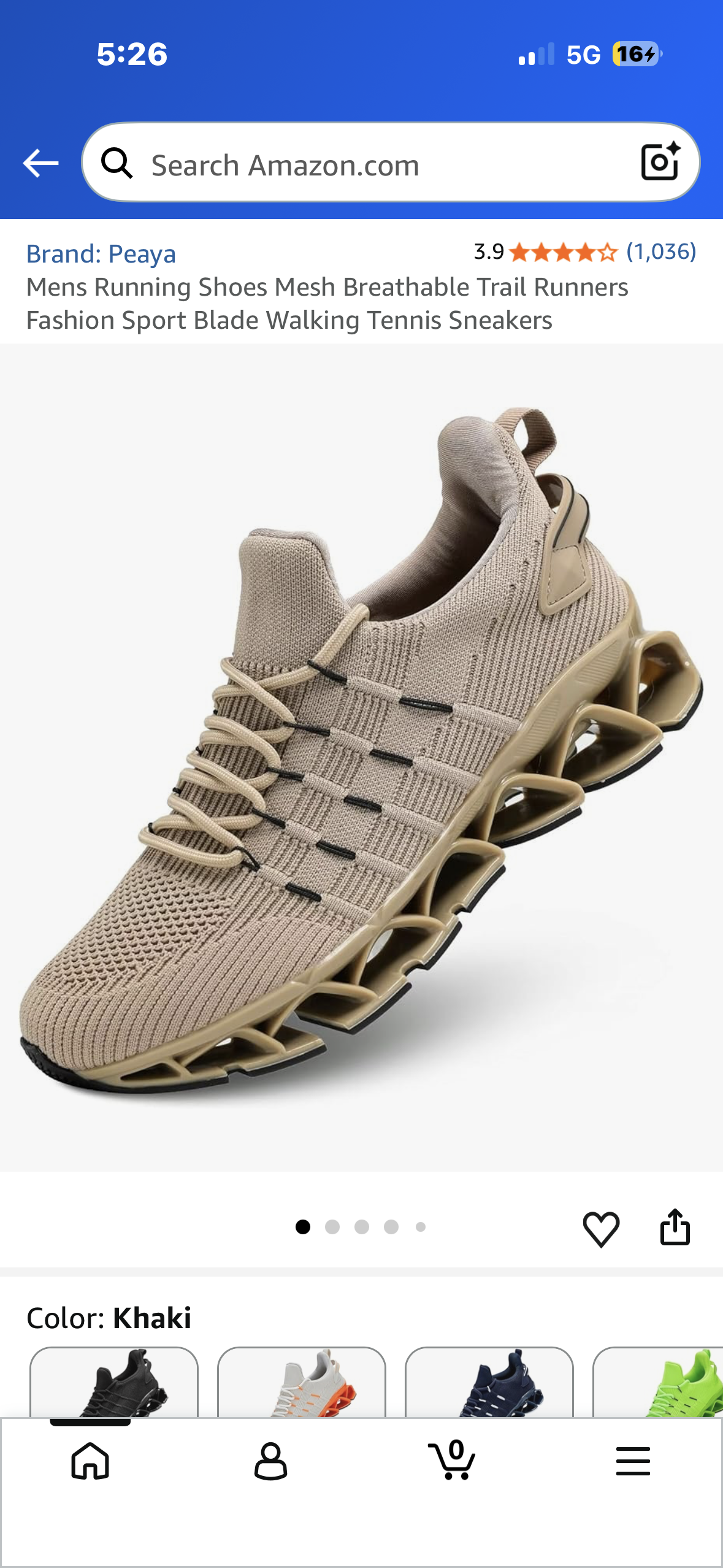 Mens Mesh Breathable Trail Runners, Fashion Sport, Walking, Sneakers (Size Men’s 11 1/2)