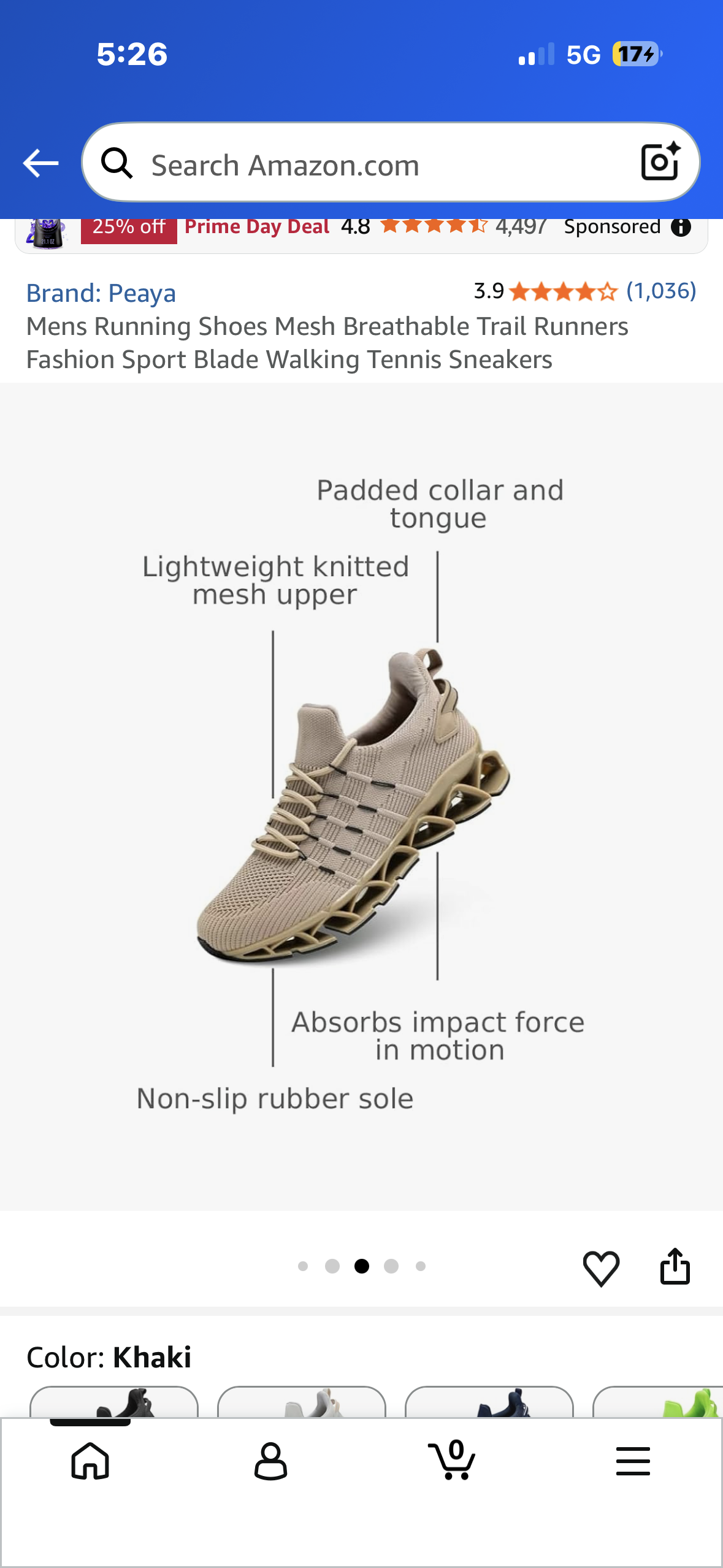 Mens Mesh Breathable Trail Runners, Fashion Sport, Walking, Sneakers (Size Men’s 11 1/2)