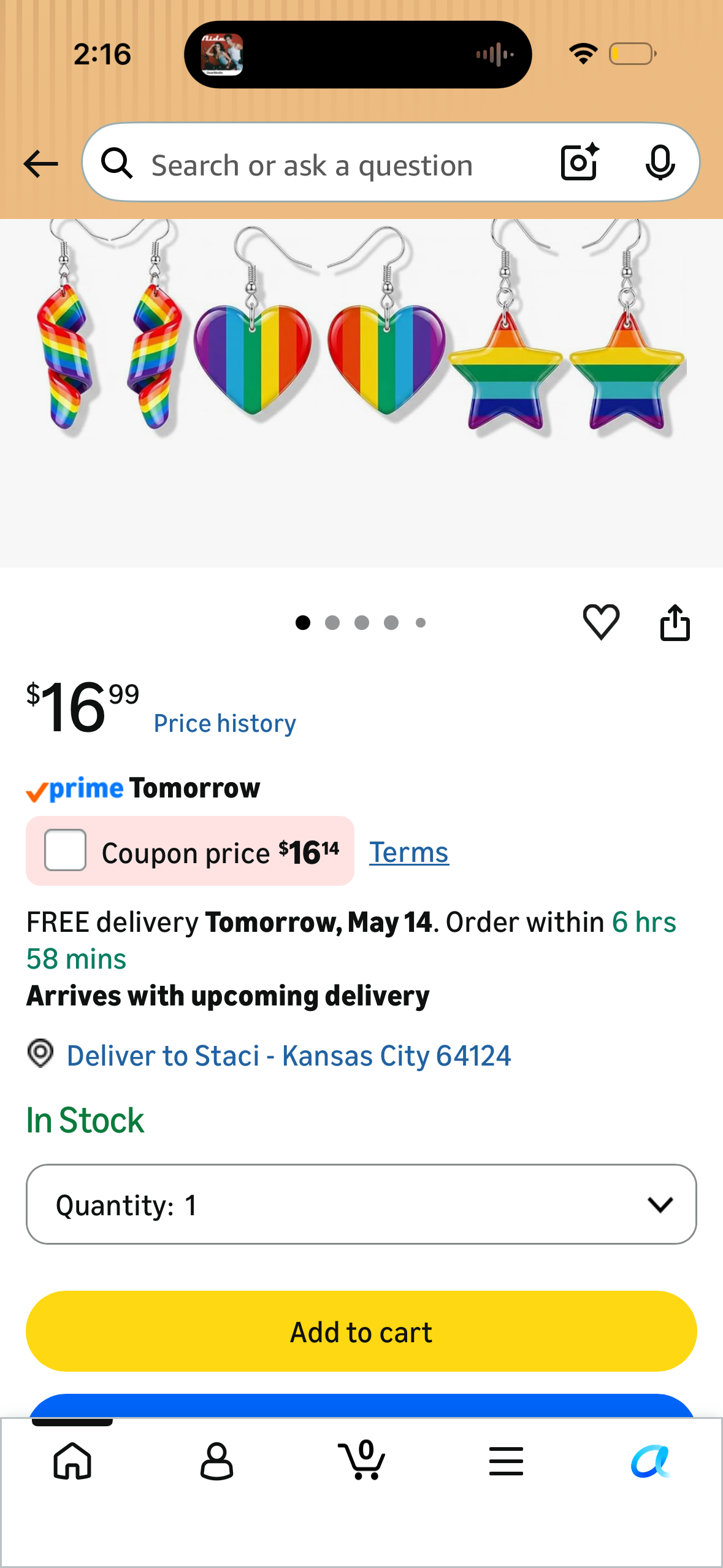 Fumete 9 Pairs Rainbow Pride Earrings for Women Colorful Rainbow Earrings LGBTQ Accessories Gay Lesbian Bisexual Transgender Jewelry for Pride Month Parade