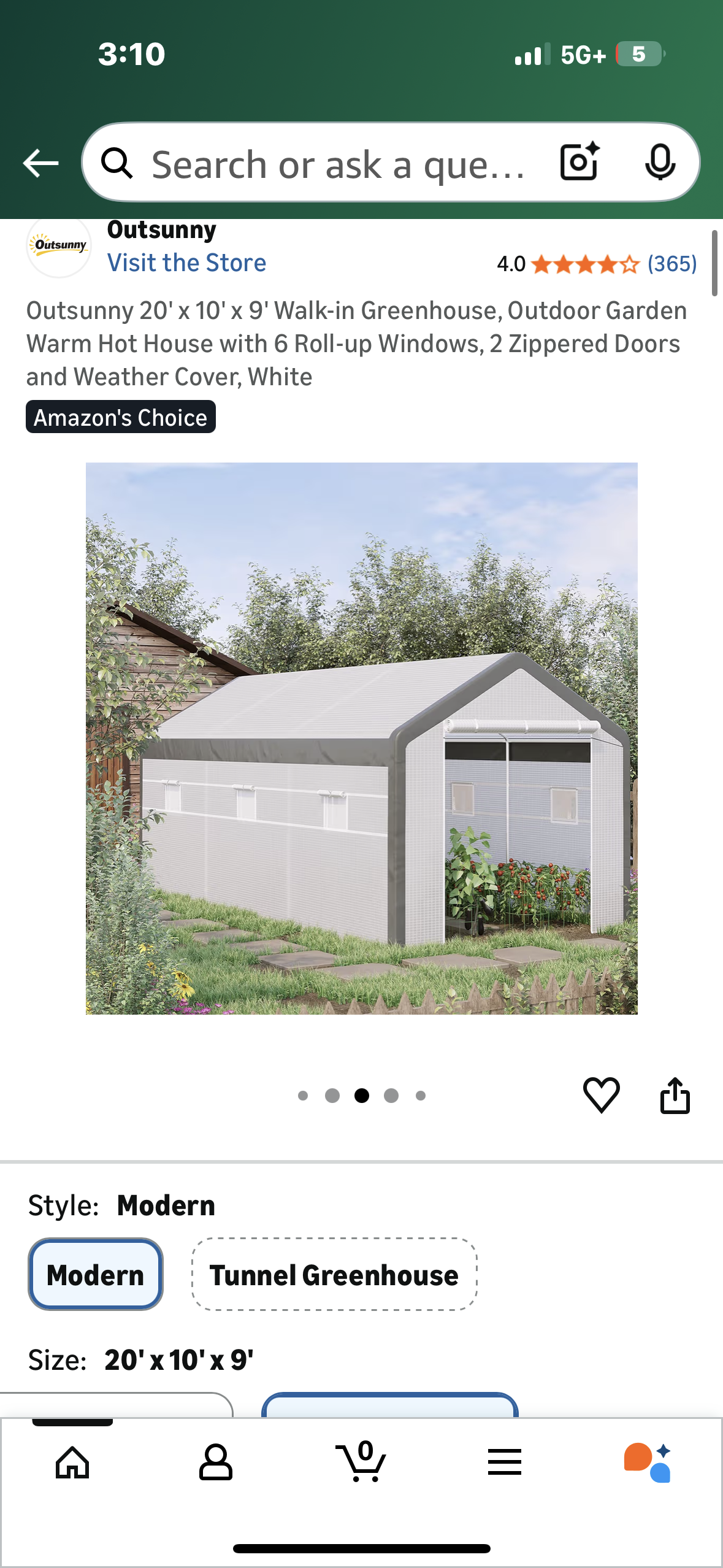 Outsunny 20' x 10' x 9' Walk-in Greenhouse, Outdoor Garden Warm Hot House with 6 Roll-up Windows, 2 Zippered Doors and Weather Cover, White  (G949)