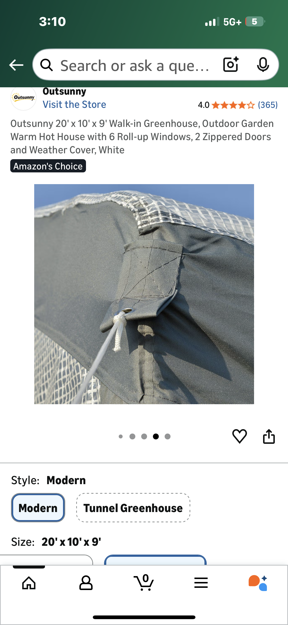 Outsunny 20' x 10' x 9' Walk-in Greenhouse, Outdoor Garden Warm Hot House with 6 Roll-up Windows, 2 Zippered Doors and Weather Cover, White  (G949)