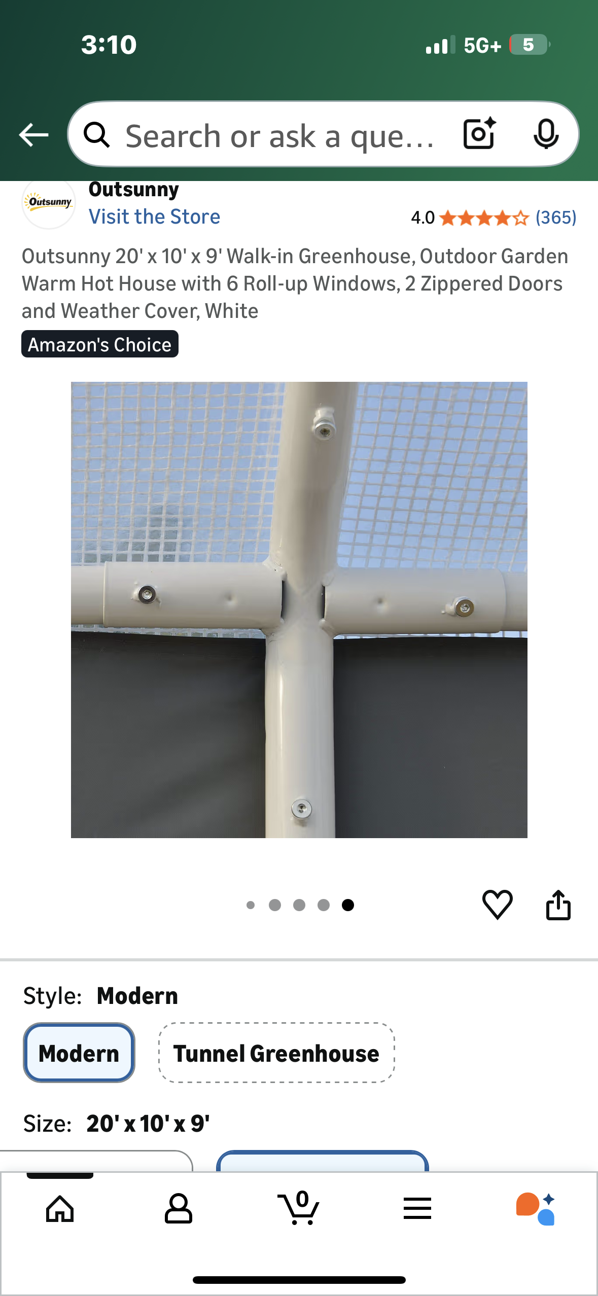 Outsunny 20' x 10' x 9' Walk-in Greenhouse, Outdoor Garden Warm Hot House with 6 Roll-up Windows, 2 Zippered Doors and Weather Cover, White  (G949)