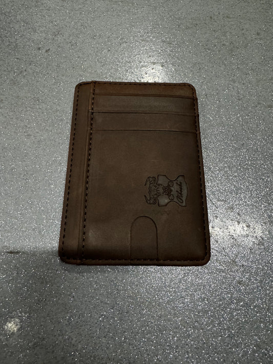Slim Minimalist Wallet Thin Leather Credit Card Holder Wallet RFID Blocking Front Pocket Wallets for Men (brown)