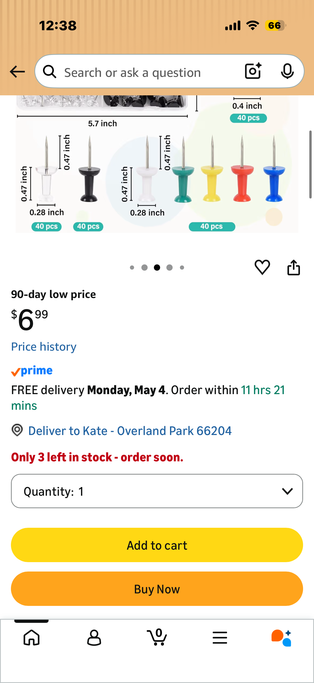 200 PCS Plastic Push Pins with Thumb Tacks 2 Styles,Clear Push Pins,Black Thumbtacks and a Little Color Pushpins for Office Home