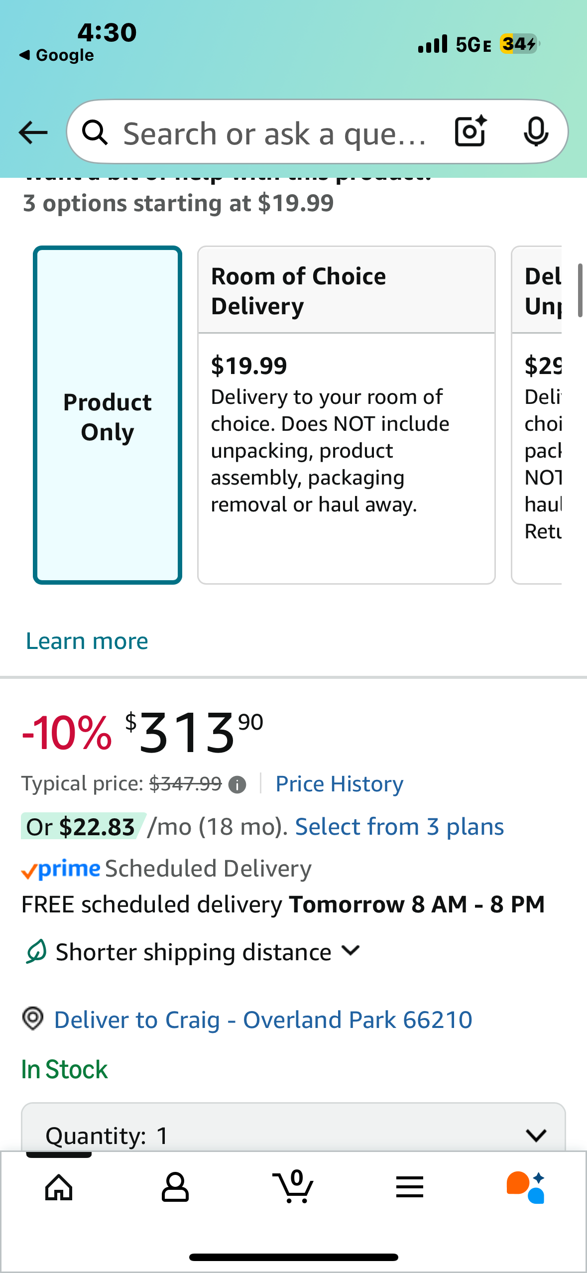 Full Size Mattress, 12” (B1078)