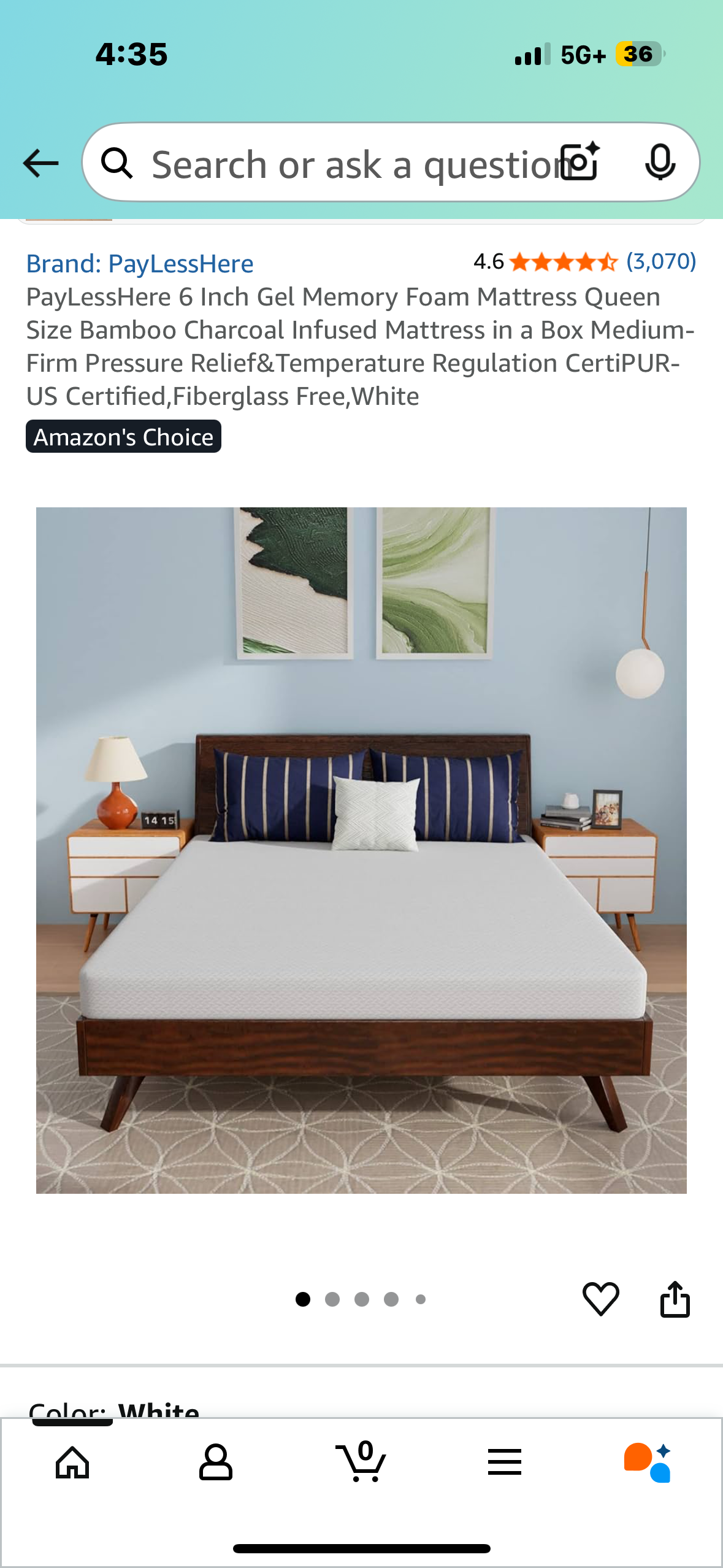 Queen Size Memory Foam Mattress (B1079)