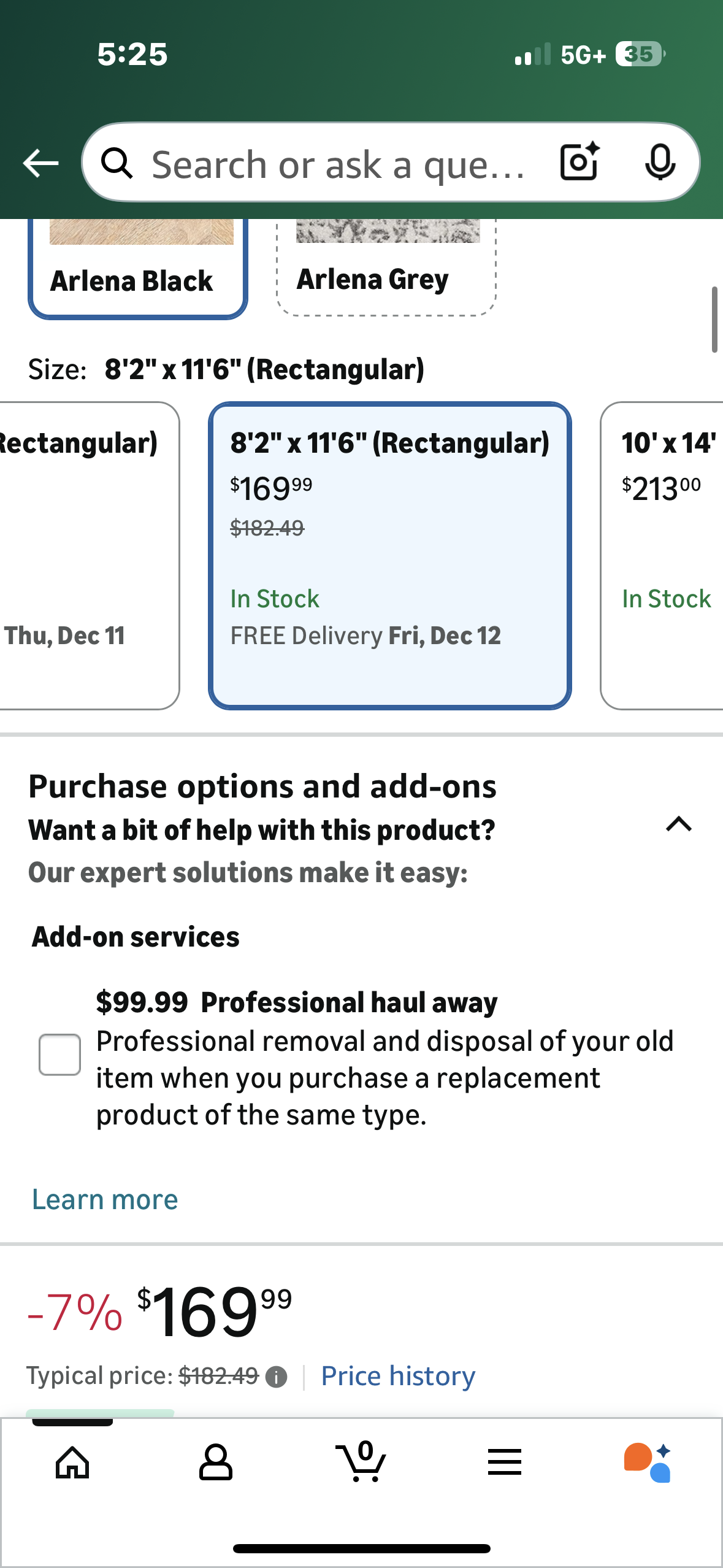 nuLOOM Arlena Vintage Traditional Area Rug - 8x12  Modern and Contemporary Black/Grey Rug for Home (L1125)