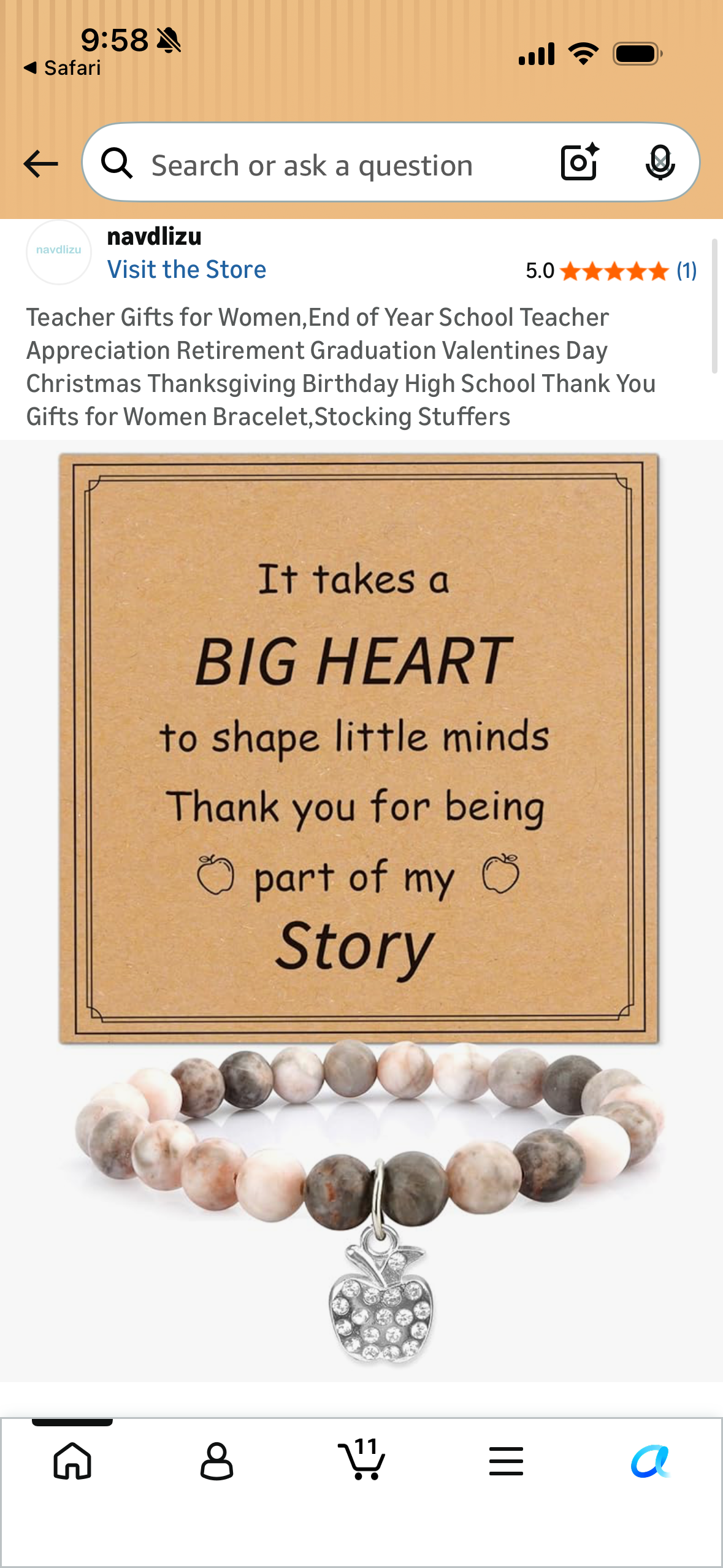 Teacher Gifts for Women,End of Year School Teacher Appreciation Retirement Graduation Valentines Day Christmas Thanksgiving Birthday High School Thank You Gifts for Women Bracelet,Stocking Stuffers