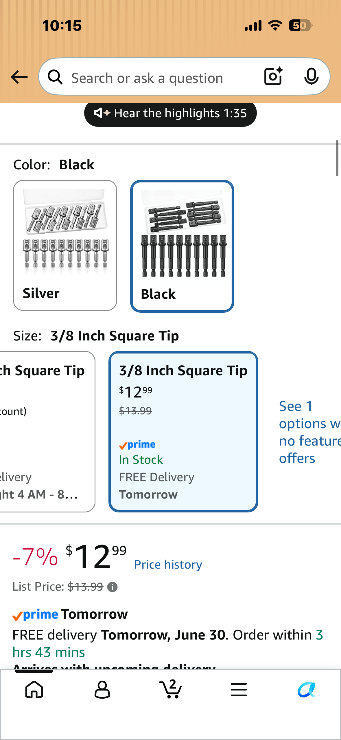 Impact Adapter Square Sockets for Drills, Extension Driver Bits Hex Impact Socket Adapter for (3/8 Inch Square Tip,Black)