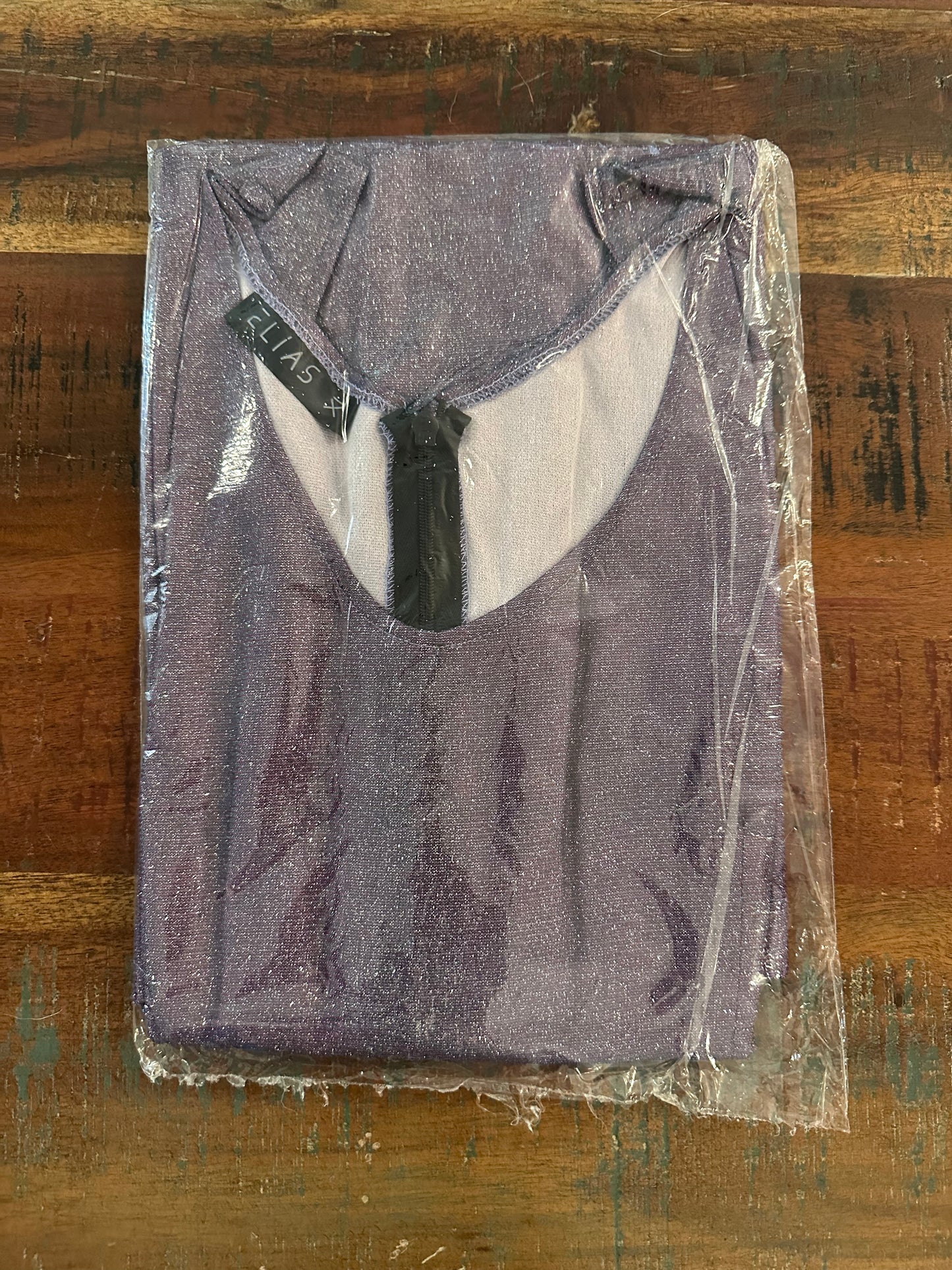 Women's Metallic Crinkle Dress (Size XL)