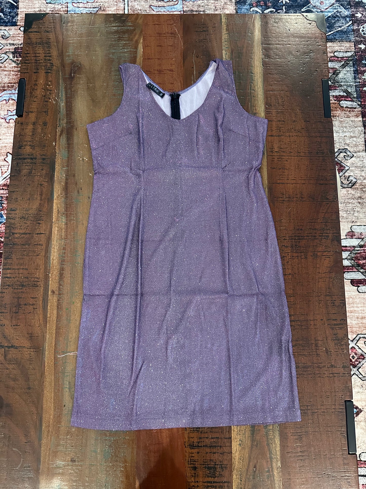 Women's Metallic Crinkle Dress (Size XL)