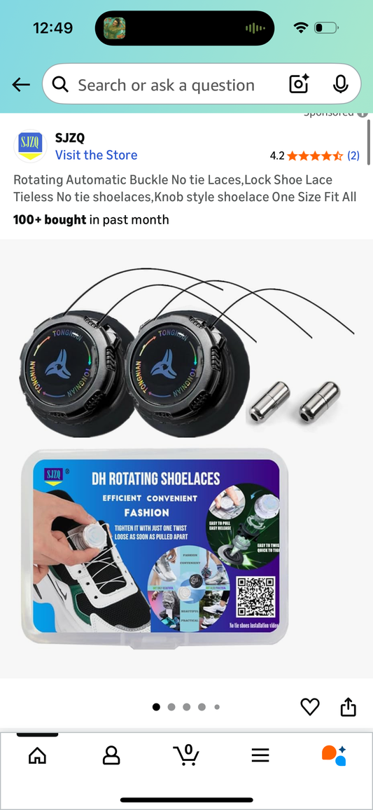 Rotating Automatic Buckle No tie Laces,Lock Shoe Lace Tieless No tie shoelaces,Knob style shoelace One Size Fit All