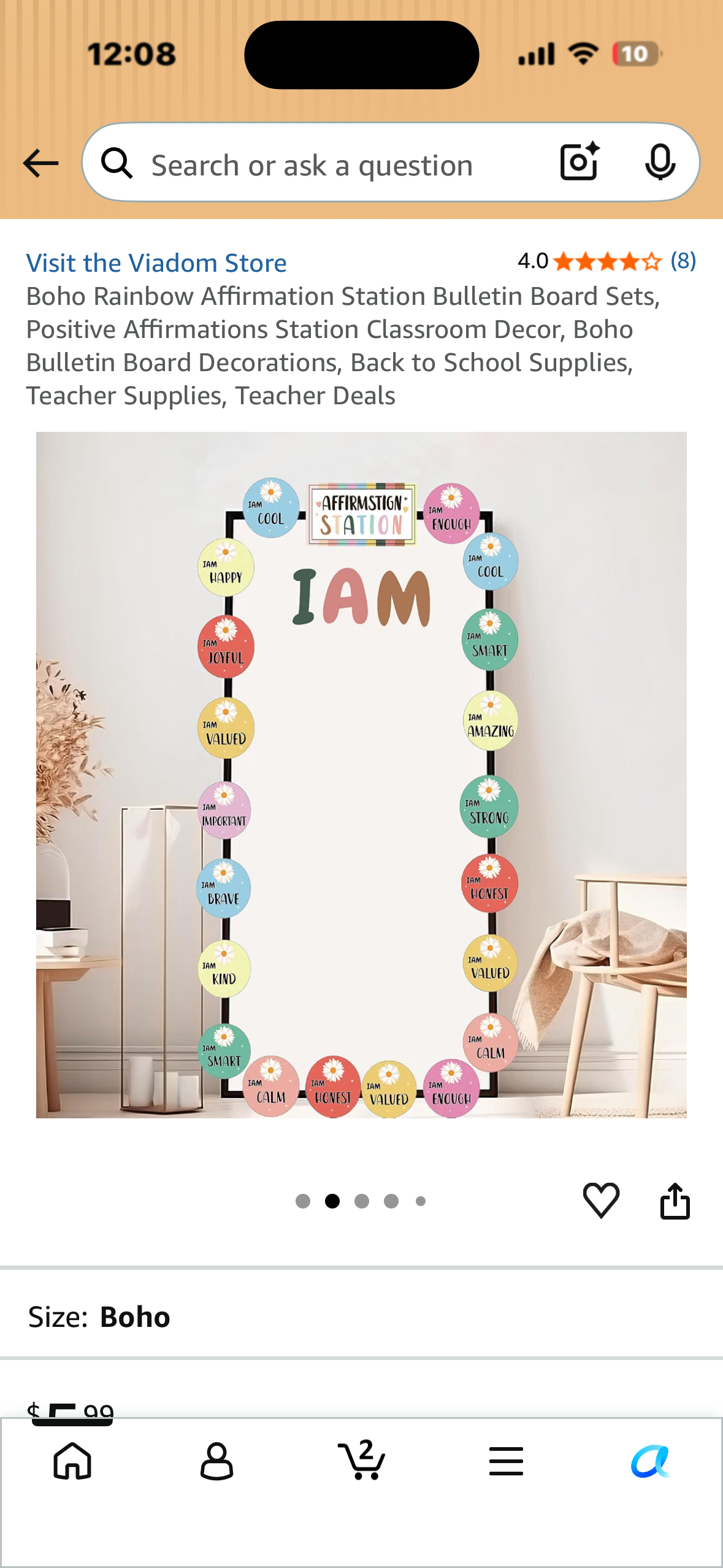 Boho Rainbow Affirmation Station Bulletin Board Set, Positive Affirmations, Classroom Decor, Boho Bulletin Board Decorations, Back to School Supplies, Teacher Supplies