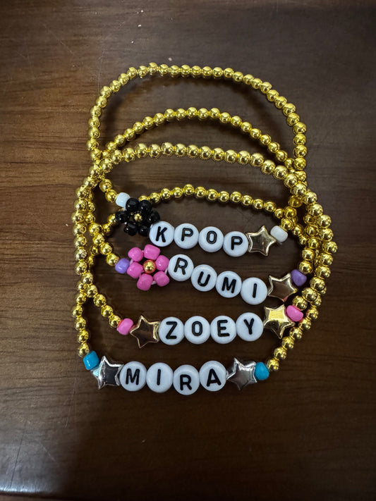 K-Pop Demon Hunters Bacelets, Huntrix Friendship Bracelets