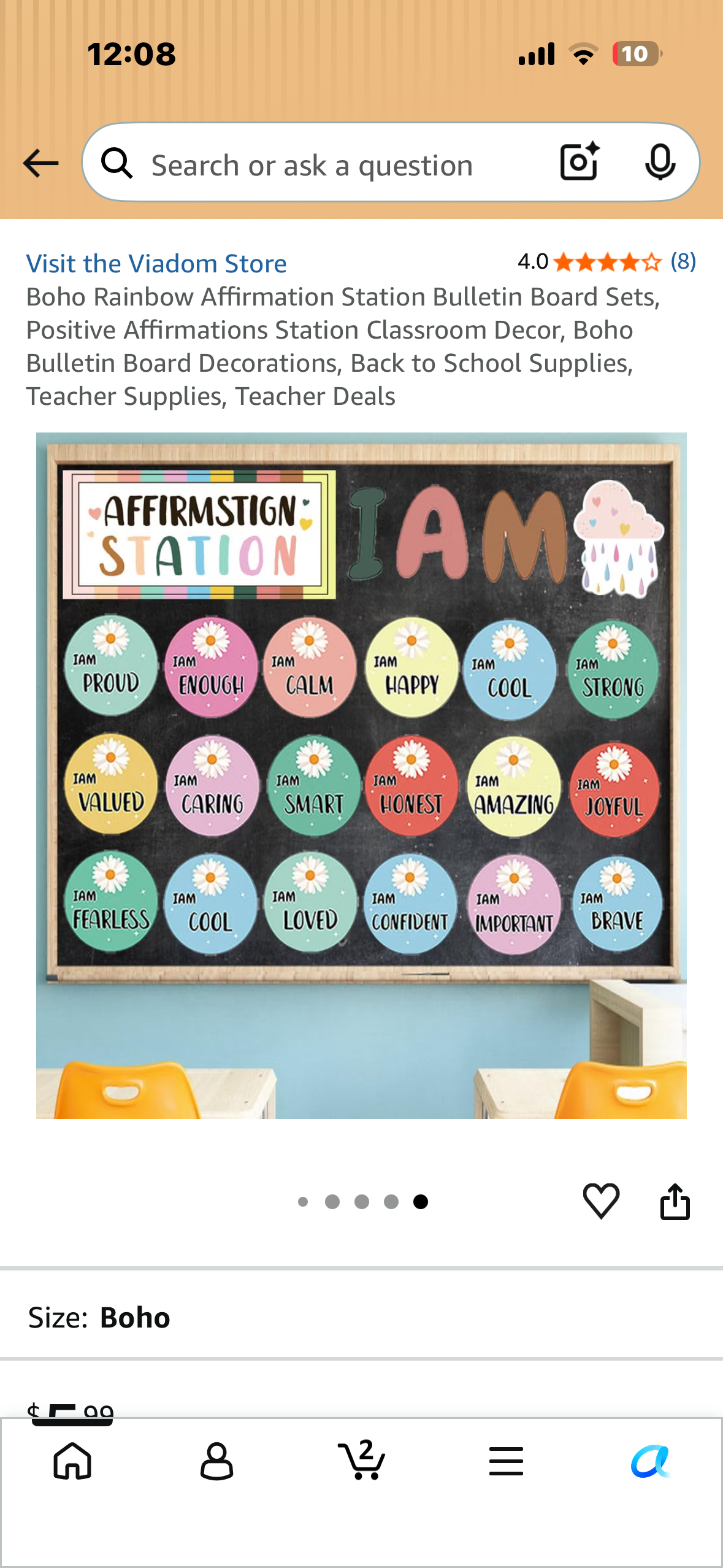 Boho Rainbow Affirmation Station Bulletin Board Set, Positive Affirmations, Classroom Decor, Boho Bulletin Board Decorations, Back to School Supplies, Teacher Supplies