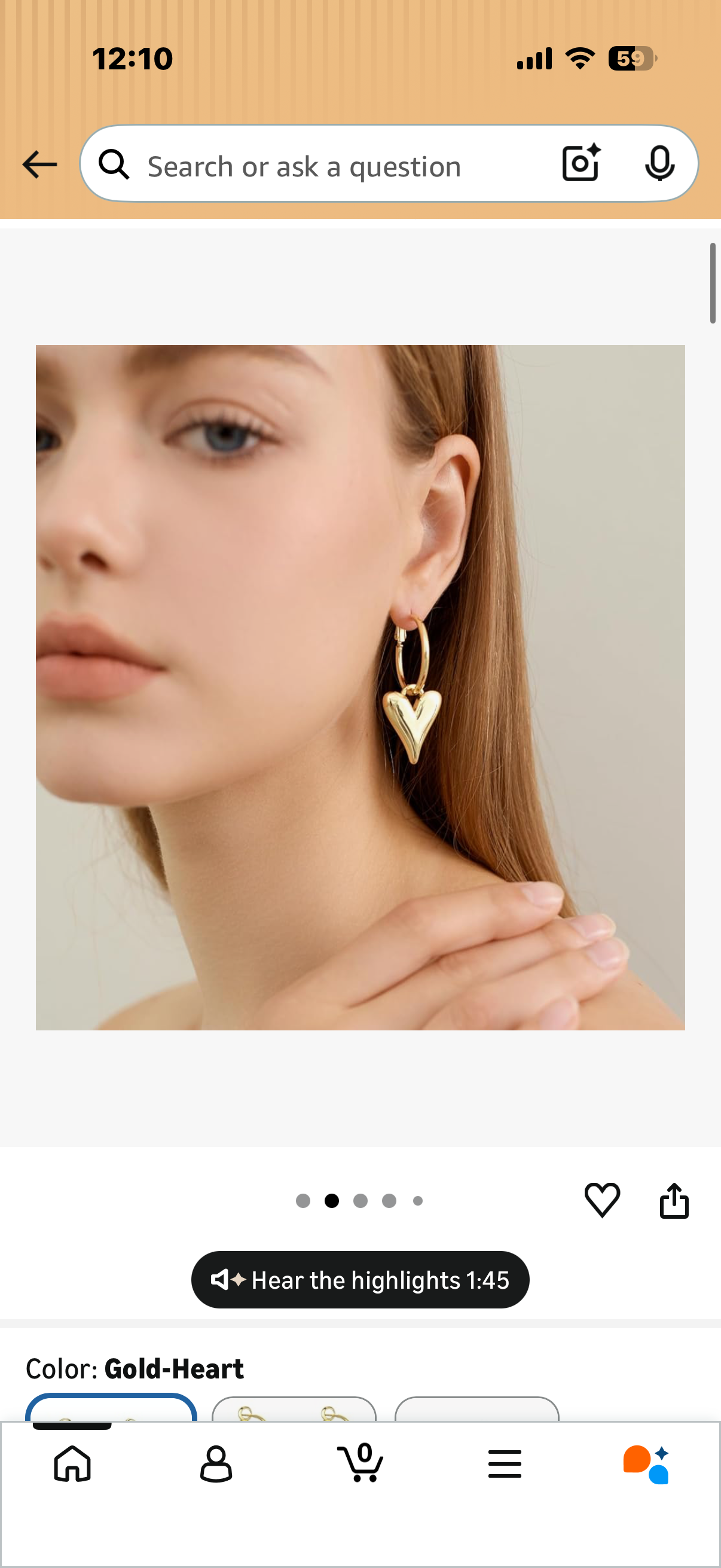 Heart Dangle Earrings for Women Huggie Earrings for Women Lightweight Heart Hoop Earrings for Women Heart Cubic Zirconia Earrings Drop Earrings Fashion Trendy Jewelry