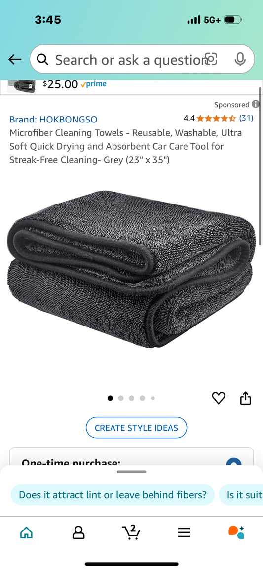 Microfiber Cleaning Towels - Reusable, Washable, Ultra Soft Quick Drying and Absorbent Car Care Tool for Streak-Free Cleaning- Grey (23" x 35
