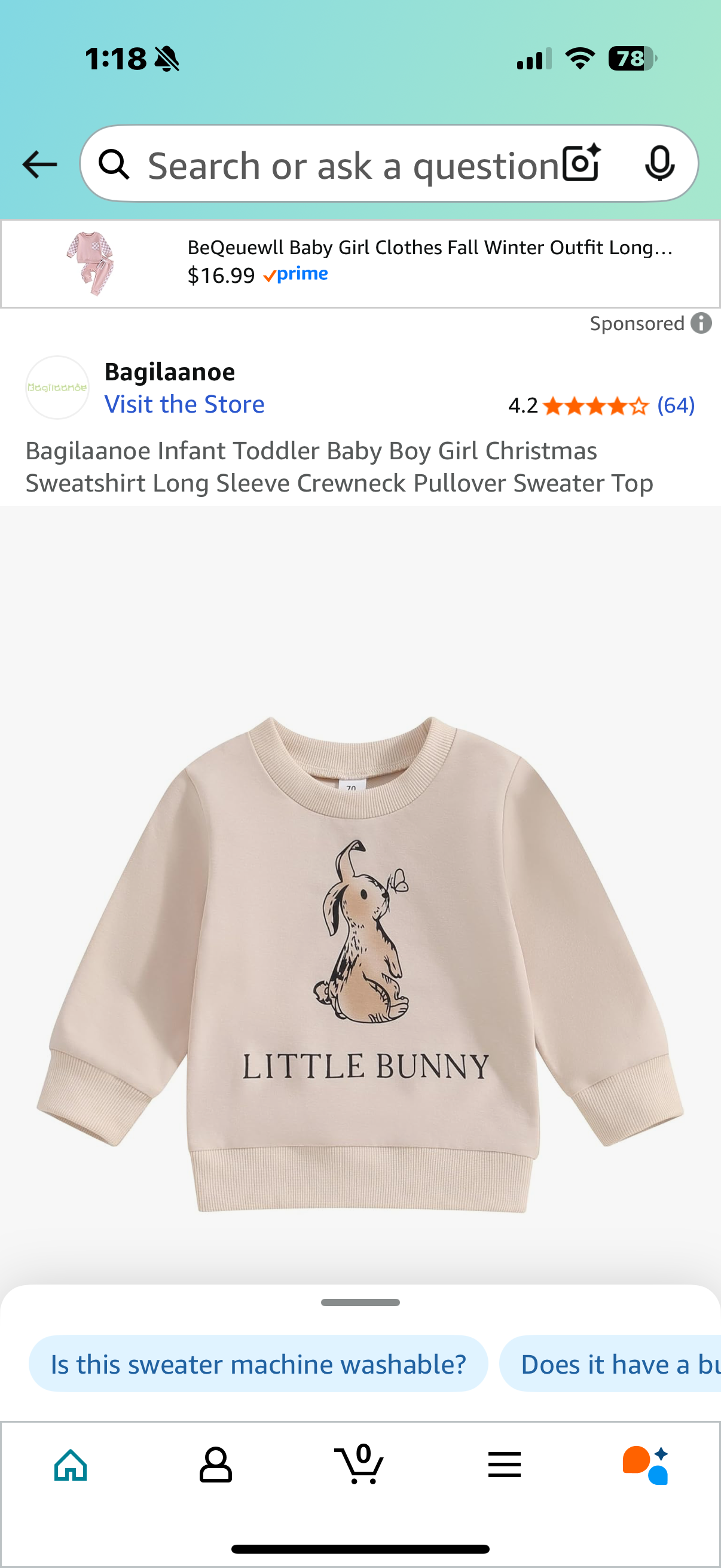 Infant Toddler Baby Boy Girl Christmas Sweatshirt Long Sleeve Crewneck Pullover Sweater Top (0-6 months )