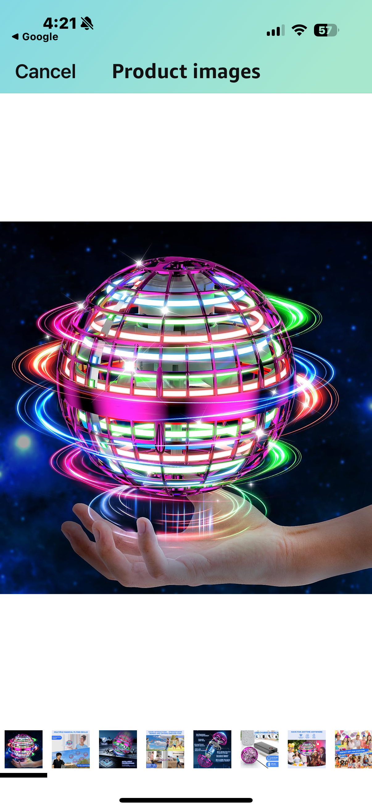 Uttse Flying Orb Ball Toy, Flying Ball Toy, Cosmic Globe Boomerang Hover Ball Flying Spinner, Boys Toys Birthday Gifts for 6 7 8 9 10 11 12 Year Old Boys Girls Teens Indoor Outdoor Kids Toys (pink)