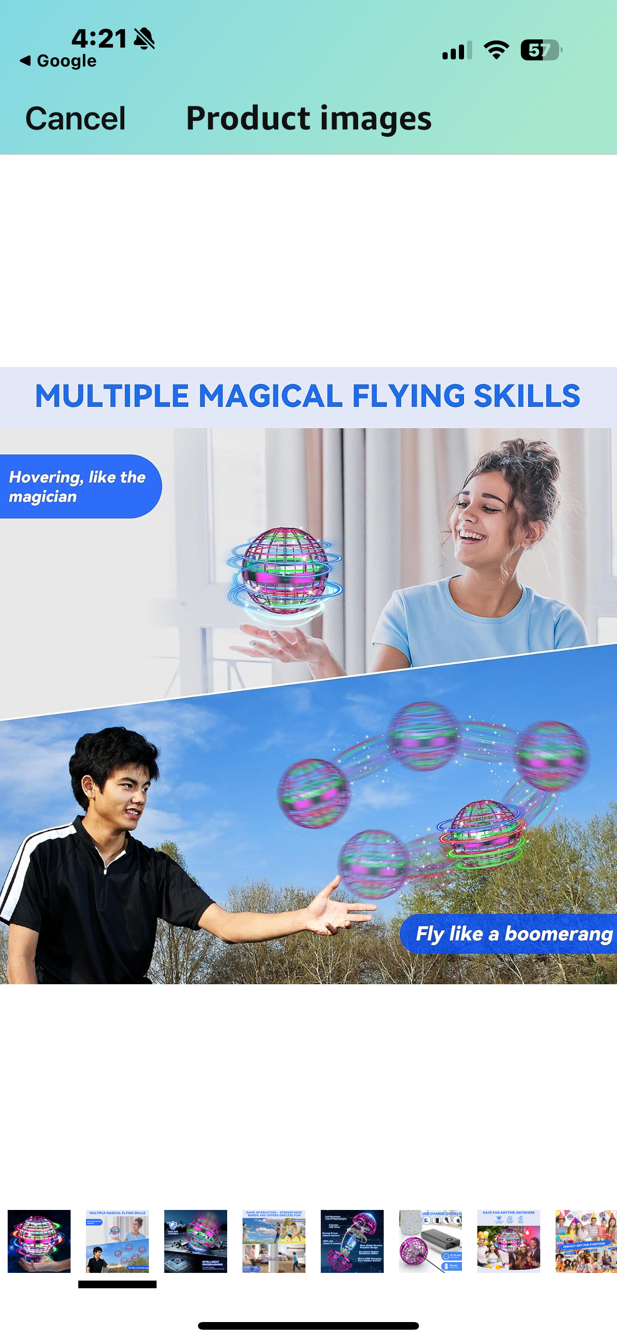 Uttse Flying Orb Ball Toy, Flying Ball Toy, Cosmic Globe Boomerang Hover Ball Flying Spinner, Boys Toys Birthday Gifts for 6 7 8 9 10 11 12 Year Old Boys Girls Teens Indoor Outdoor Kids Toys (pink)