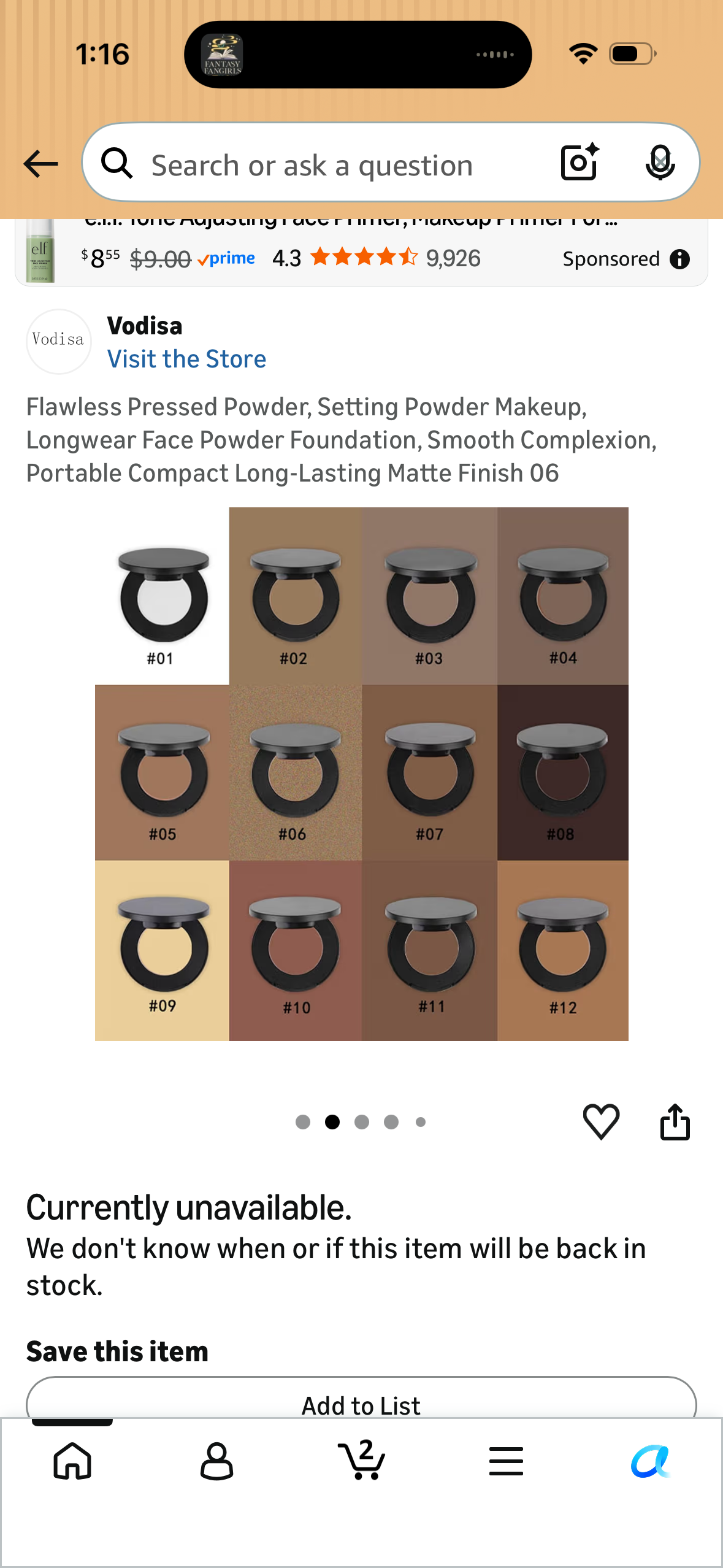 Flawless Pressed Powder, Setting Powder Makeup, Longwear Face Powder Foundation, Smooth Complexion, Portable Compact Long-Lasting Matte Finish 06