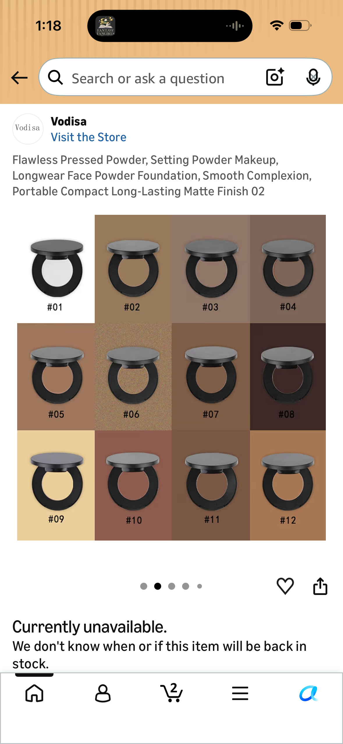 Flawless Pressed Powder, Setting Powder Makeup, Longwear Face Powder Foundation, Smooth Complexion, Portable Compact Long-Lasting Matte Finish 02