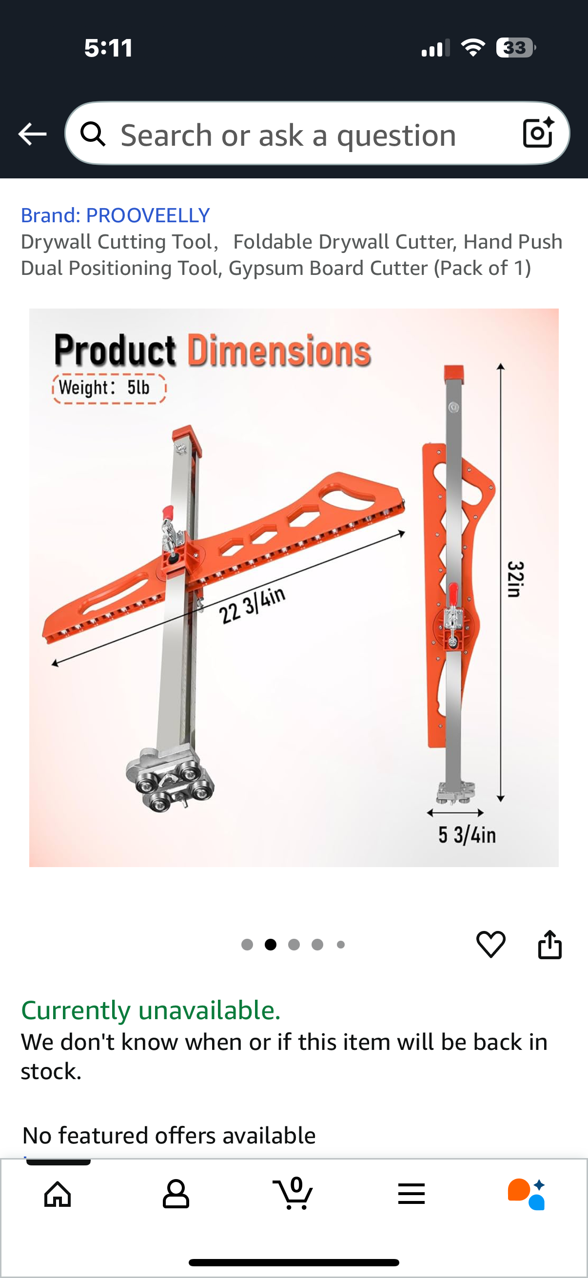 Drywall Cutting Tool，Foldable Drywall Cutter, Hand Push Dual Positioning Tool, Gypsum Board Cutter