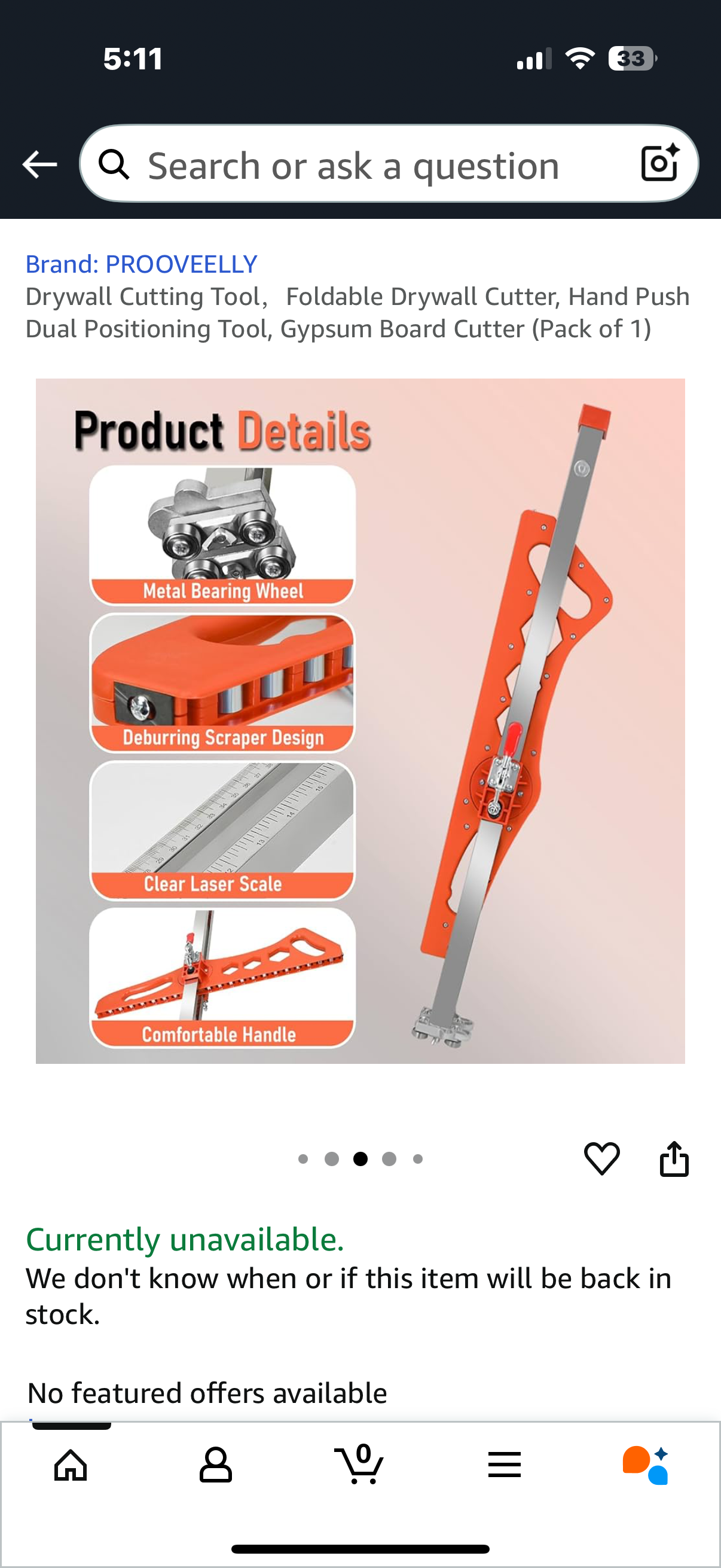 Drywall Cutting Tool，Foldable Drywall Cutter, Hand Push Dual Positioning Tool, Gypsum Board Cutter