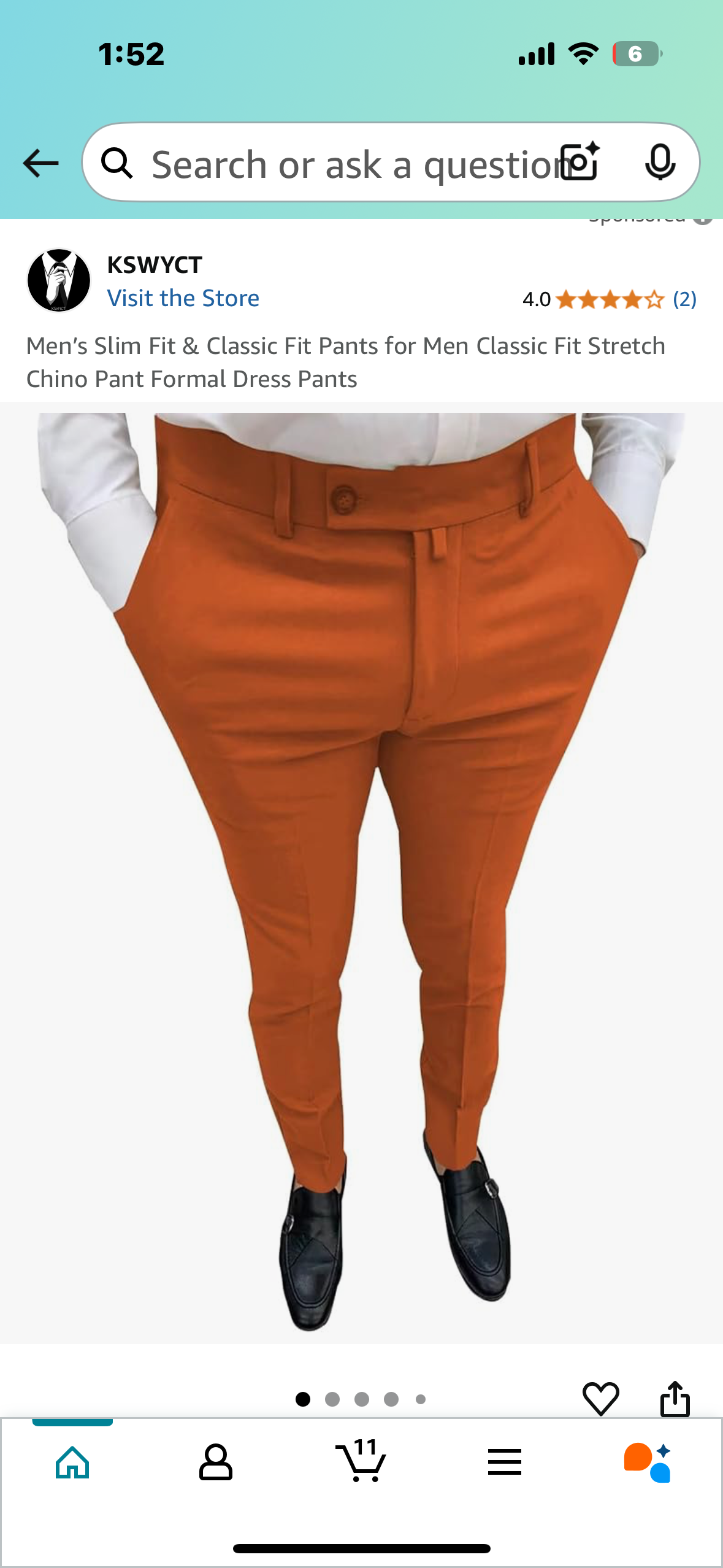 Keevoom Mens Stretch Skinny Flat-Front Fashion Style Comfy Solid Casual Slim Fit Business Dress Chinos Pants (Size 30)