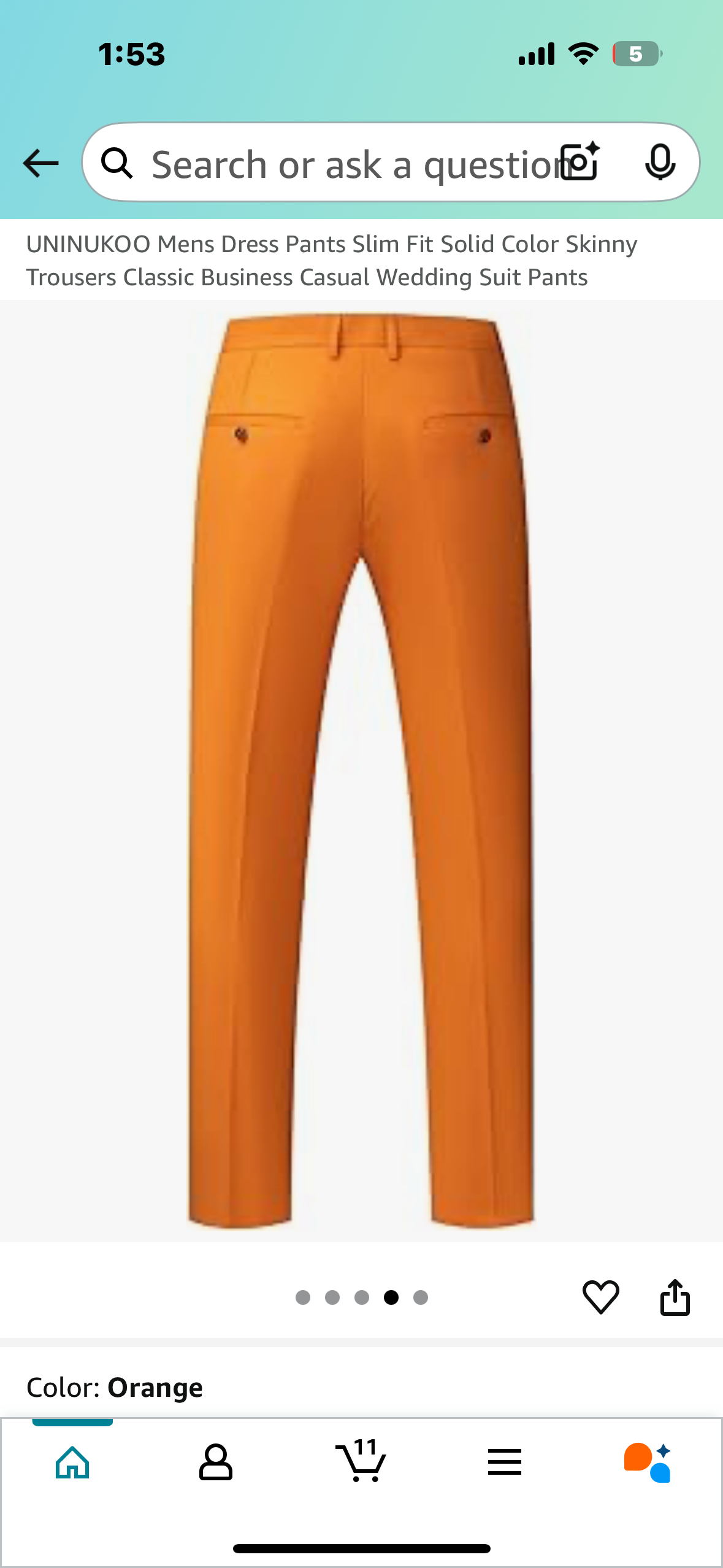 Keevoom Mens Stretch Skinny Flat-Front Fashion Style Comfy Solid Casual Slim Fit Business Dress Chinos Pants (Size 30)