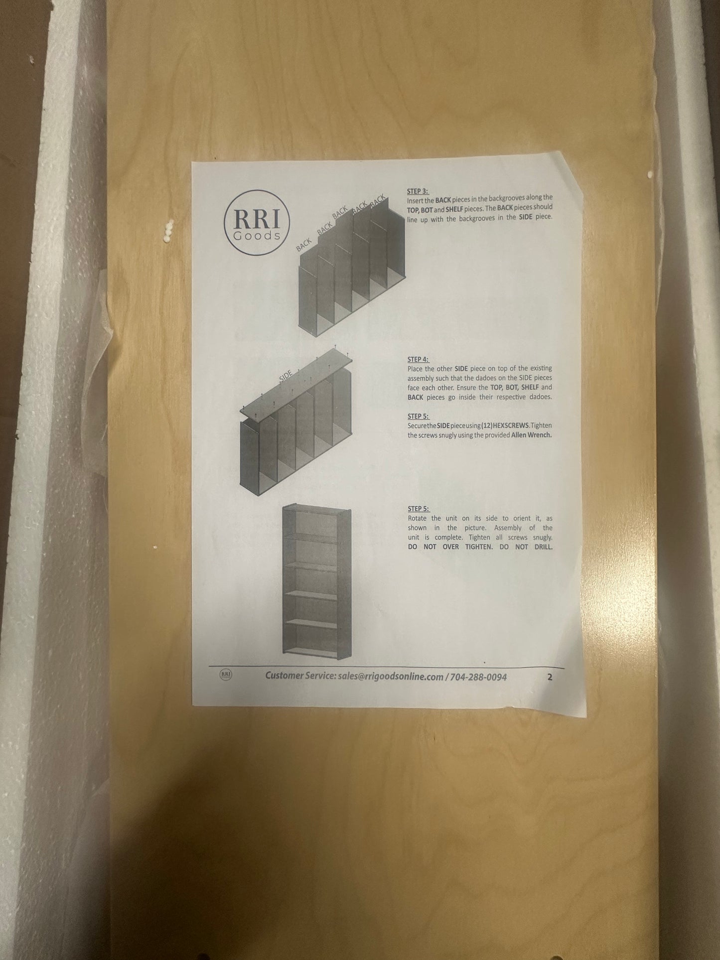 Classic Birch Book Shelf, Wooden Wall Organizer for Books, Toys, Office, and Kids Supplies, Natural (5 Tier - 60") (L1127)