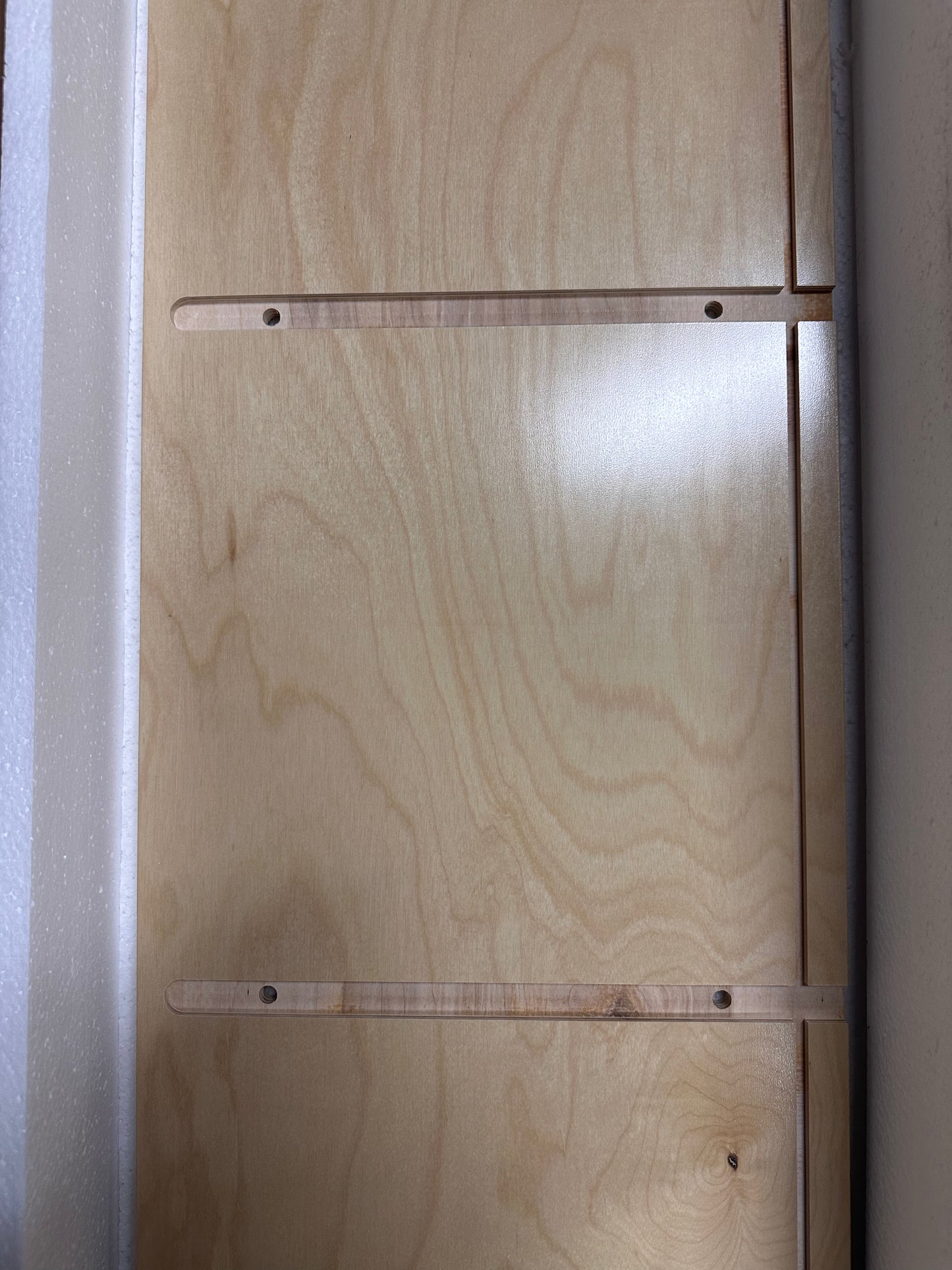 Classic Birch Book Shelf, Wooden Wall Organizer for Books, Toys, Office, and Kids Supplies, Natural (5 Tier - 60") (L1127)