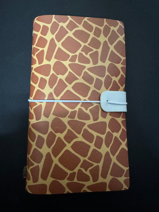 InnoBeta Giraffe Gifts Journal for Giraffe Lover - 7.8"x5" Leather Embossed Refillable Notebook - Gifts for Appreciation, Christmas, Congratulations and Birthday