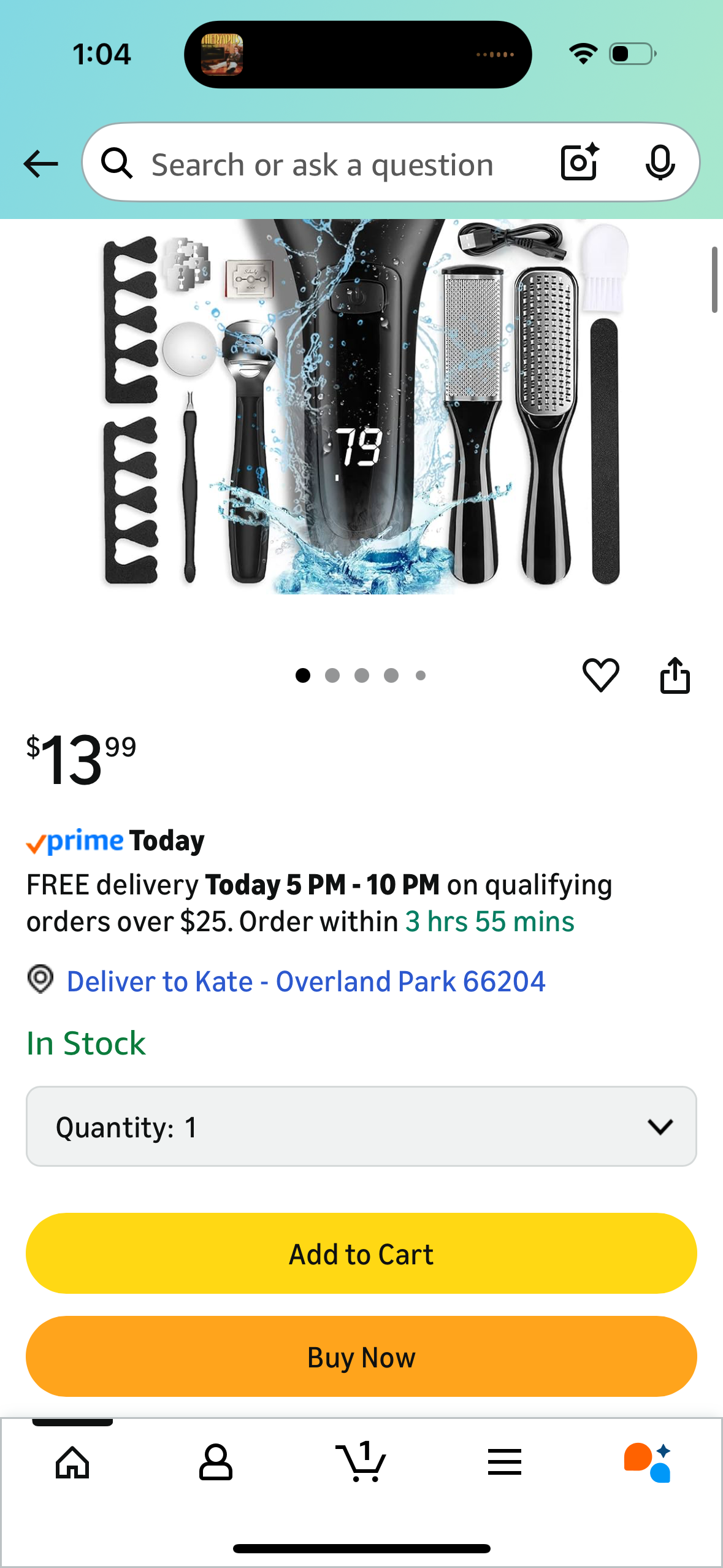 Electric Callus Remover for Feet, Rechargeable Portable Electronic Foot File Pedicure Kit, Waterproof Foot Scrubber File, Professional Pedicure Tools, Foot Care for Dead Skin Ideal Gift, 3 Rollers