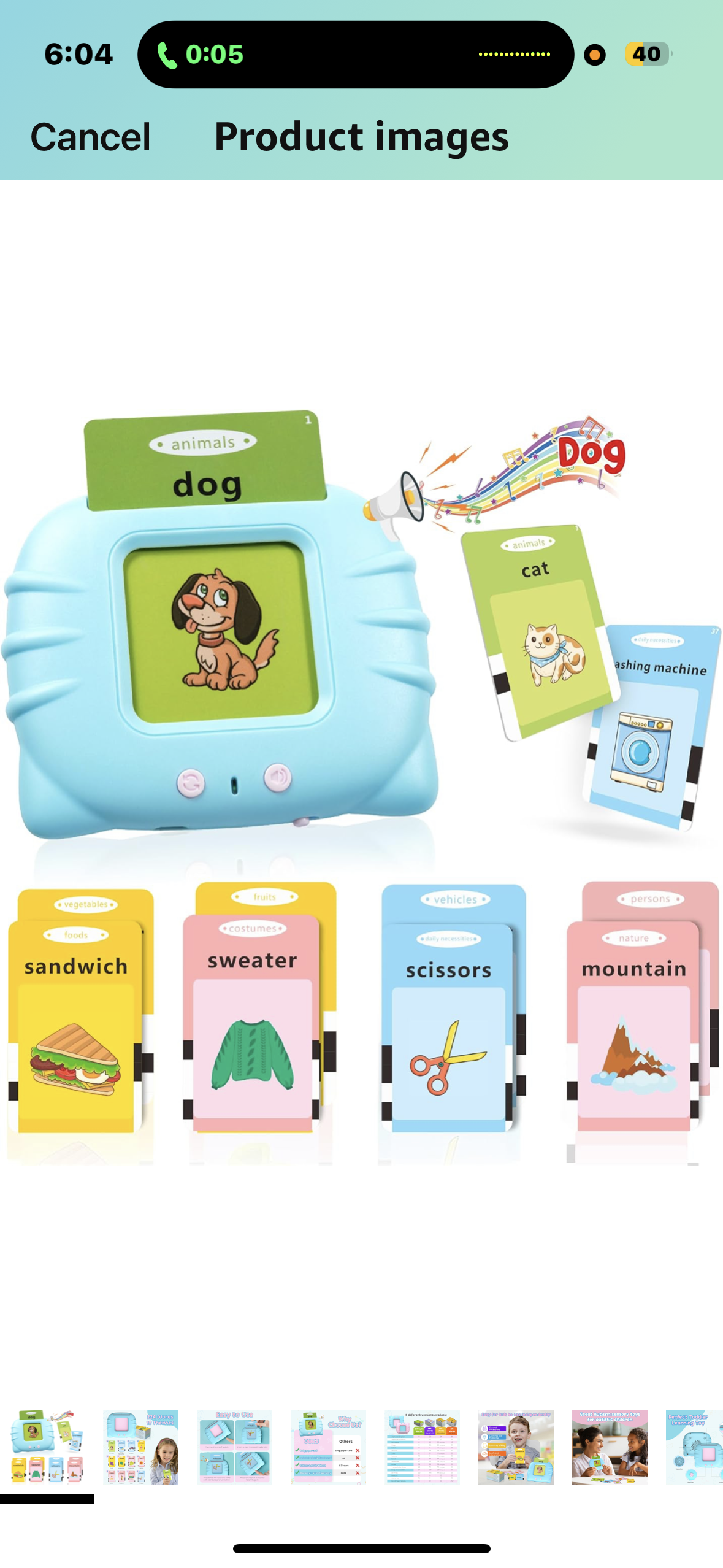 QuTZ Toddler Learning Toys for 2 3 4 5 Year Old Boys and Girls, Eduacational Talking Flash Cards Autism Sensory Speech Therapy Toy for Autistic Children, Montessori Toys for Toddlers, 224 Sight Words
