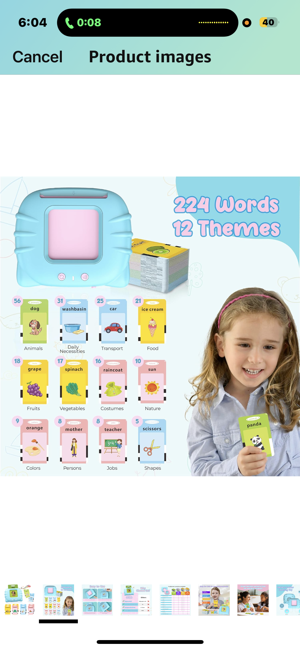 QuTZ Toddler Learning Toys for 2 3 4 5 Year Old Boys and Girls, Eduacational Talking Flash Cards Autism Sensory Speech Therapy Toy for Autistic Children, Montessori Toys for Toddlers, 224 Sight Words