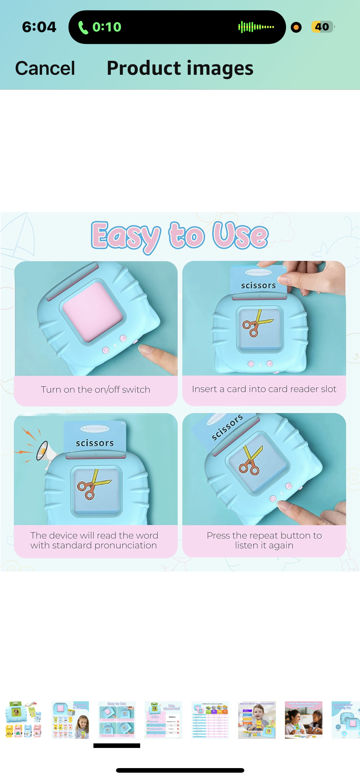 QuTZ Toddler Learning Toys for 2 3 4 5 Year Old Boys and Girls, Eduacational Talking Flash Cards Autism Sensory Speech Therapy Toy for Autistic Children, Montessori Toys for Toddlers, 224 Sight Words