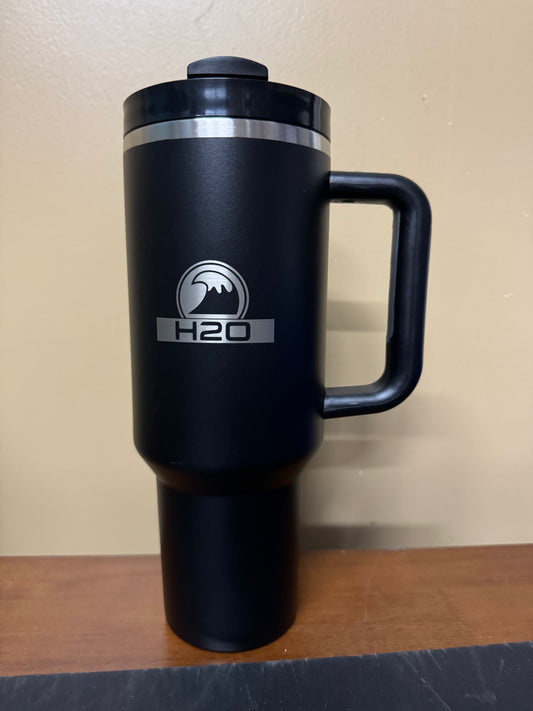 Tumbler 40 oz with Handle and Straw