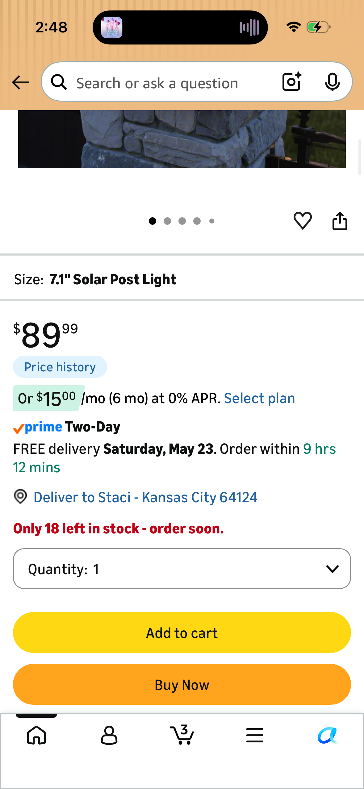 MVBT Solar Post Lights, 7.1" Outdoor Pillar Light Solar Powered, Waterproof Column Lights, 3000K LED Modern Fence Deck Cap Lamp, Dusk to Dawn Lighting for Outside Patio Yard Garden Table Illumination