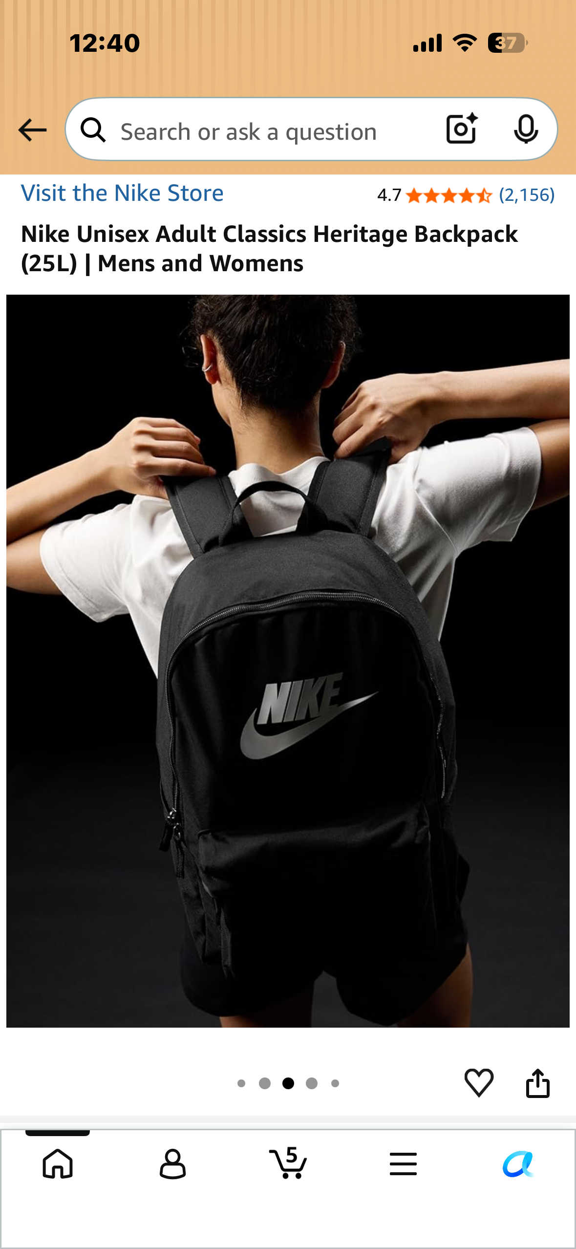 Nike Unisex Adult Classics Heritage Backpack (25L) | Mens and Womens