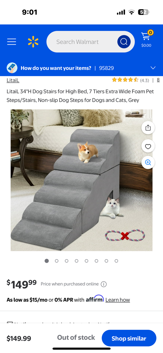 Pet Stairs 7-steps 34”x48”x20” (R487)