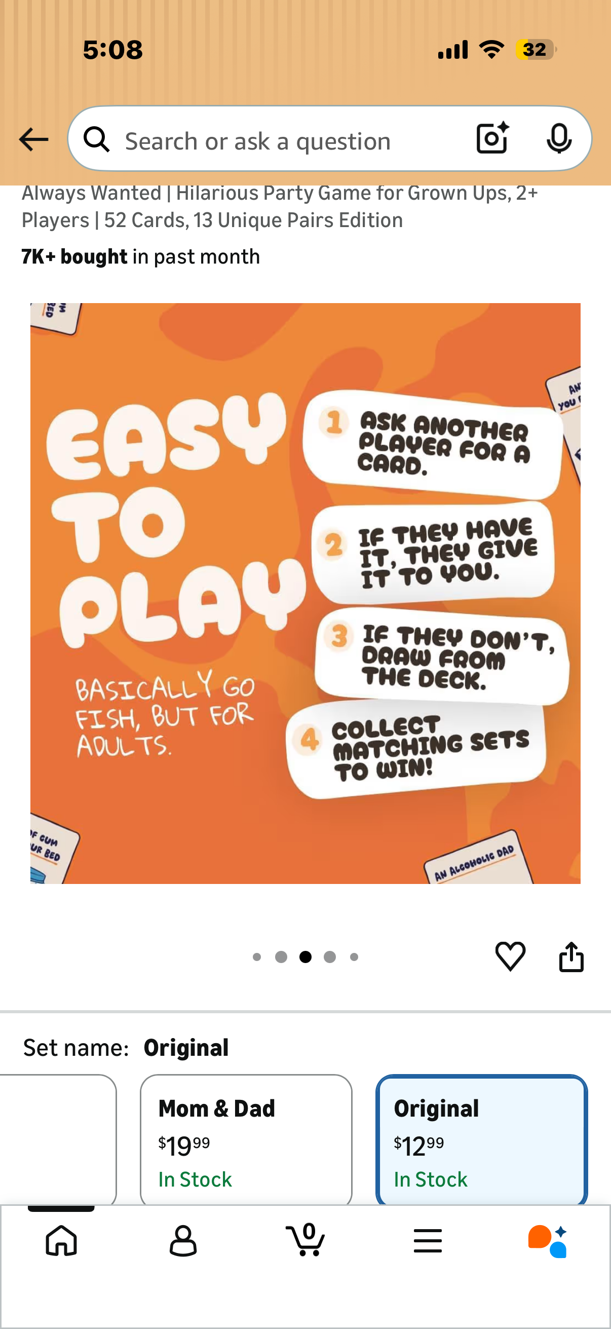 Go F Yourself! – The Grown Up Go Fish Card Game You've Always Wanted | Hilarious Party Game for Grown Ups, 2+ Players | 52 Cards, 13 Unique Pairs Edition