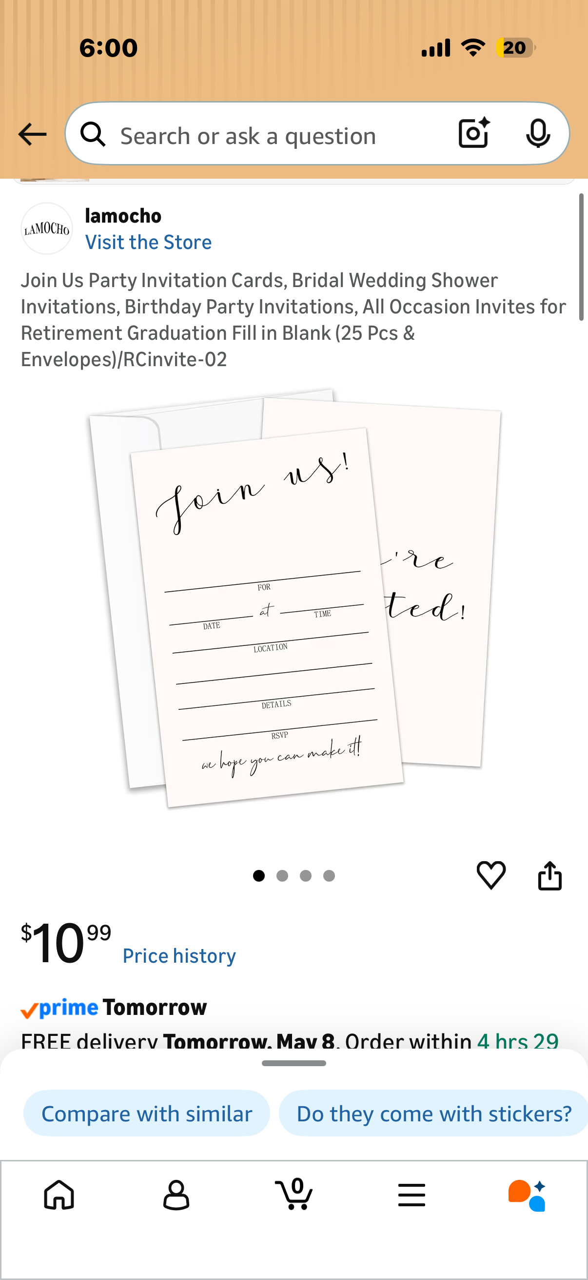 Join Us Party Invitation Cards, Bridal Wedding Shower Invitations, Birthday Party Invitations, All Occasion Invites for Retirement Graduation Fill in Blank (25 Pcs & Envelopes)/RCinvite-02