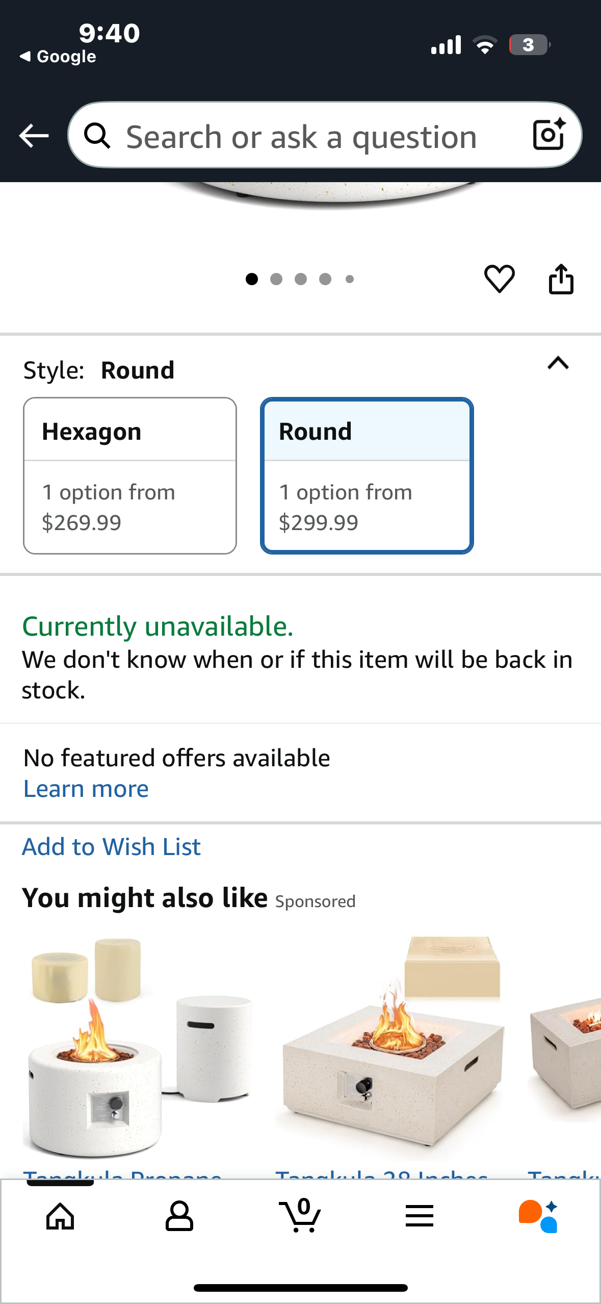 PONDO Versatile 26-inch Round Cement Gas Fire Pit Kit with Blue Fire Glass, Natural Light Yellow Organic Finish Enchanting Fireplace for Garden Courtyard, Patio, Camping, Outdoor Heating, Bonfire (R682)