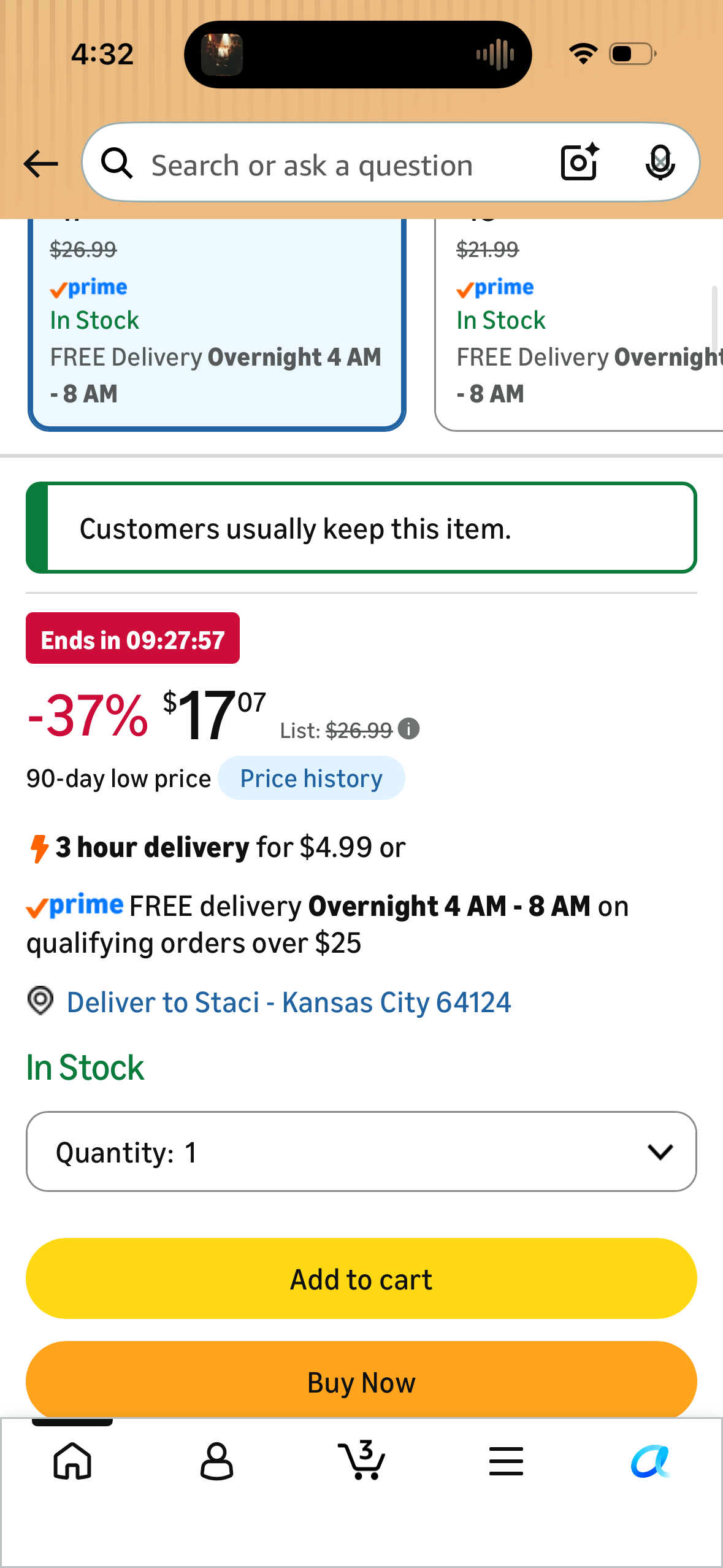 Pipishell Tilt TV Wall Mount Bracket Low Profile for Most 23-55 Inch LED LCD OLED 4K Flat Curved TVs up to 99lbs Max VESA 400x400mm, 8° Tilting for Anti-Glaring, Fits 8-16 inch Wood Stud
