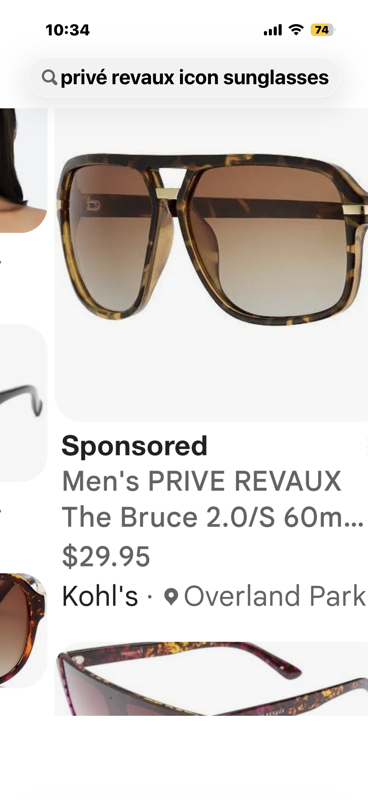 Privé Revaux Icon Sunglasses Aviator Style