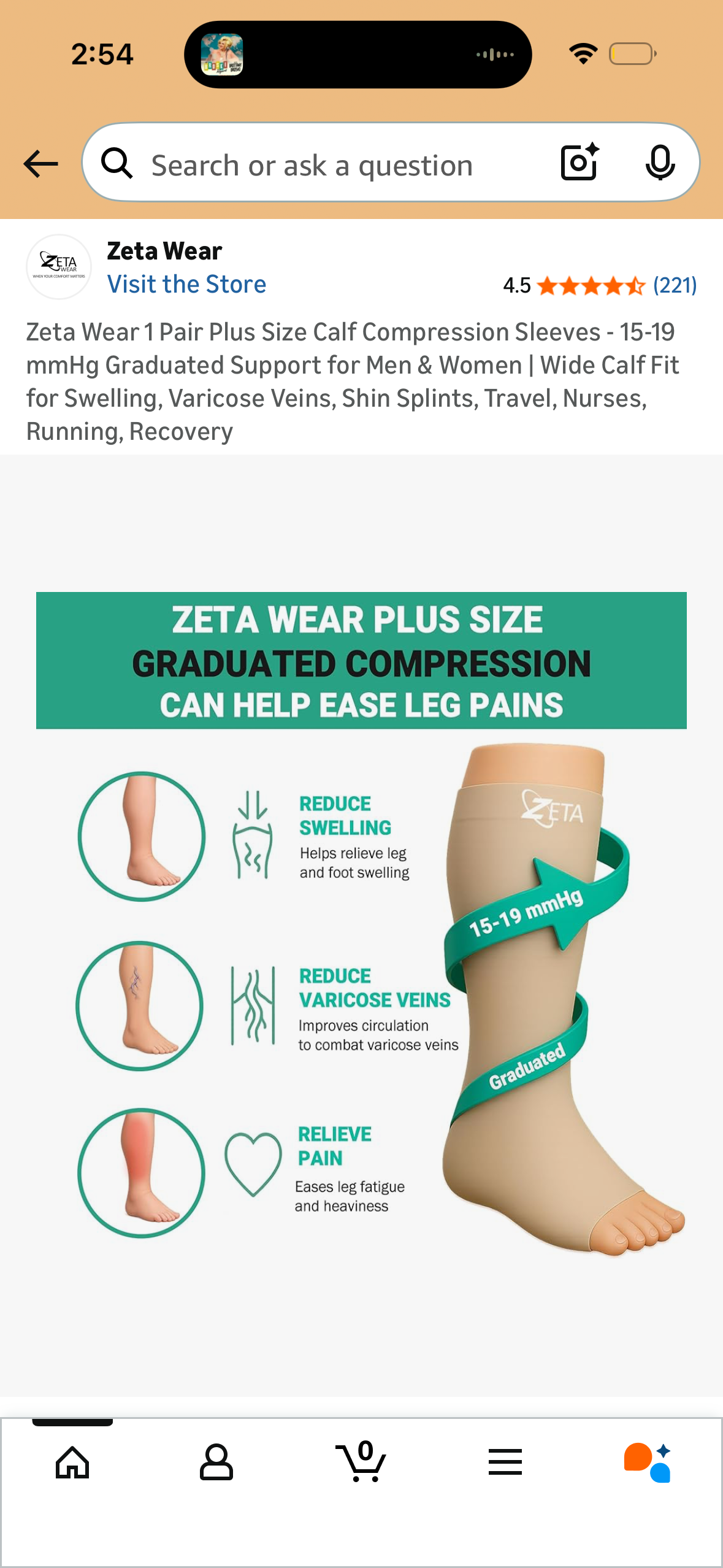 Zeta Wear 1 Pair Plus Size Calf Compression Sleeves - 15-19 mmHg Graduated Support for Men & Women | Wide Calf Fit for Swelling, Varicose Veins, Shin Splints, Travel, Nurses, Running, Recovery (Size XX-Large)