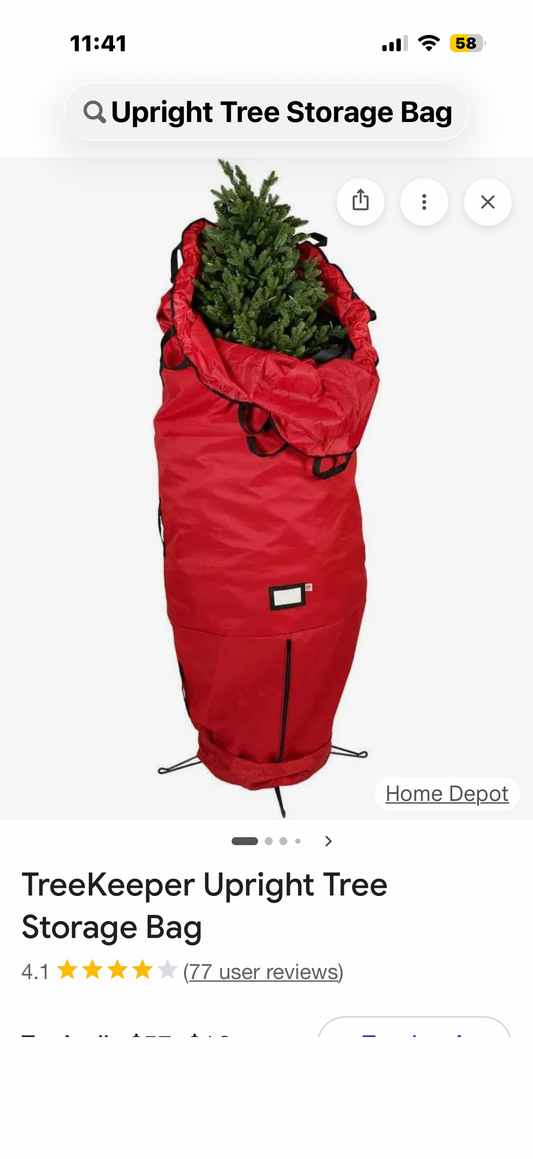 Upright Tree Storage Bag